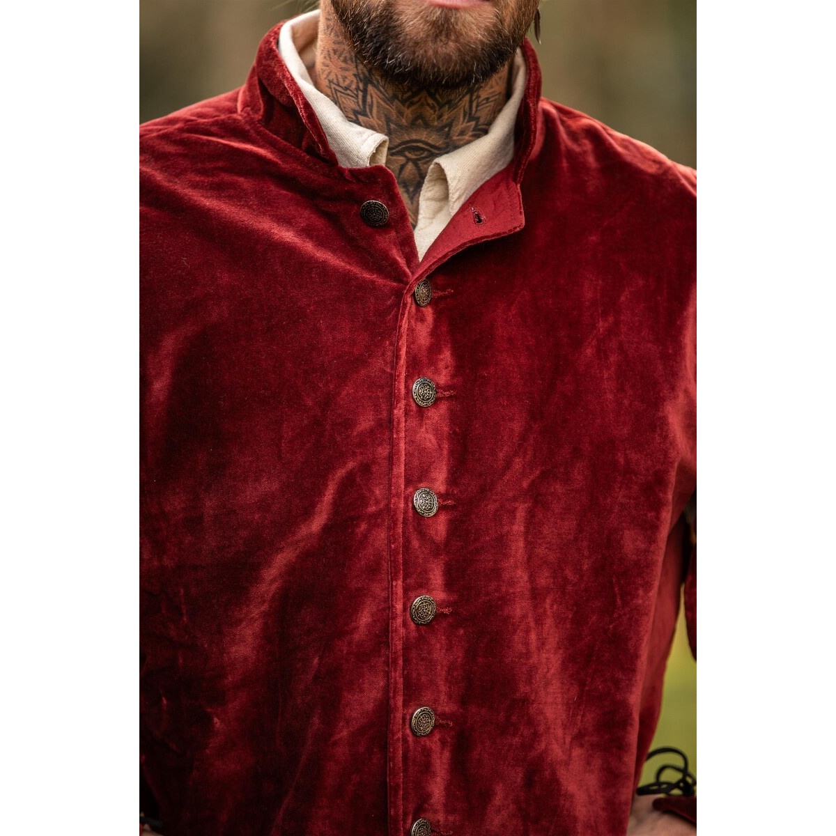 Medieval Landsknecht Doublet Brandolf red