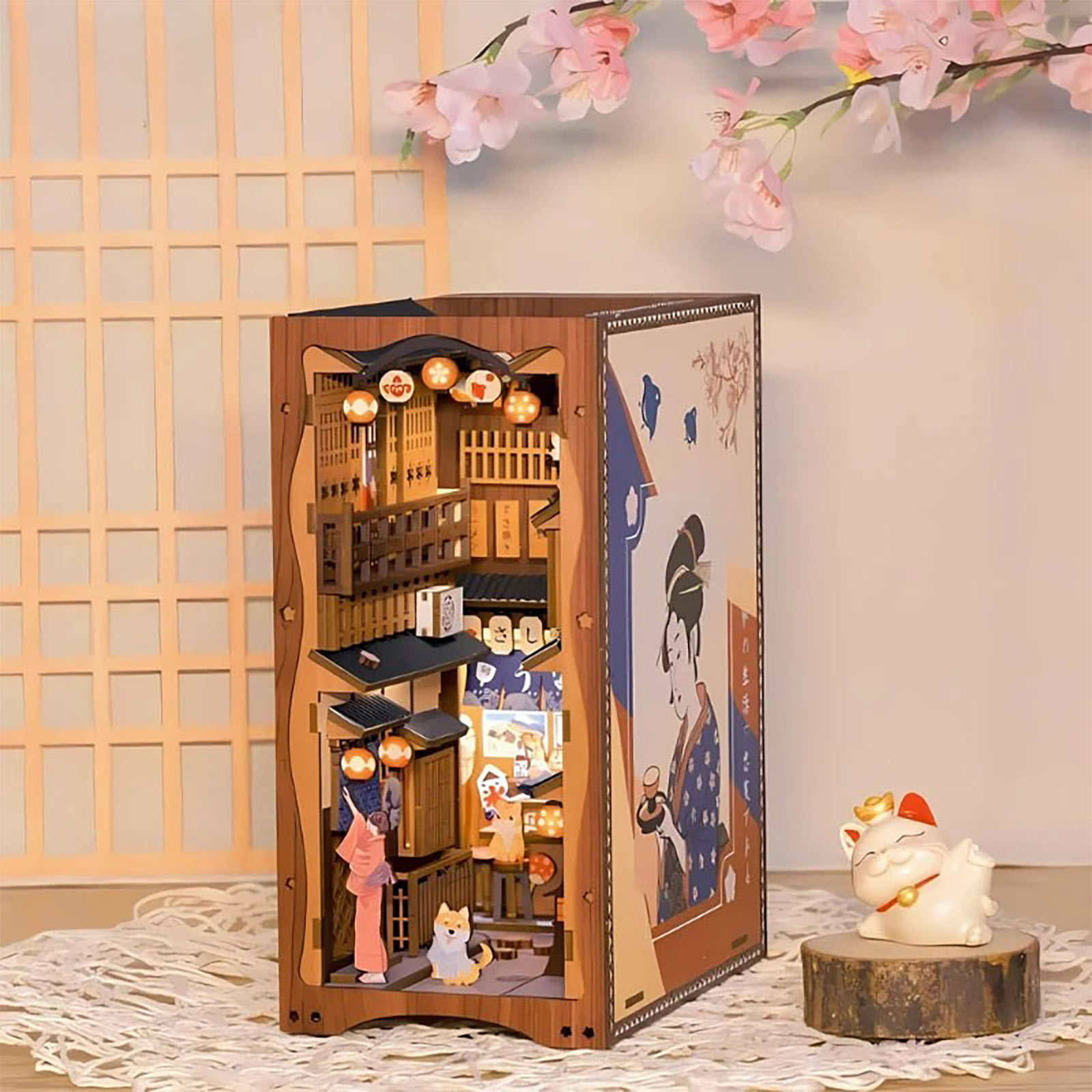 Sakura - Sotto l'albero di Sakura Book Nook Kit Modello Legno