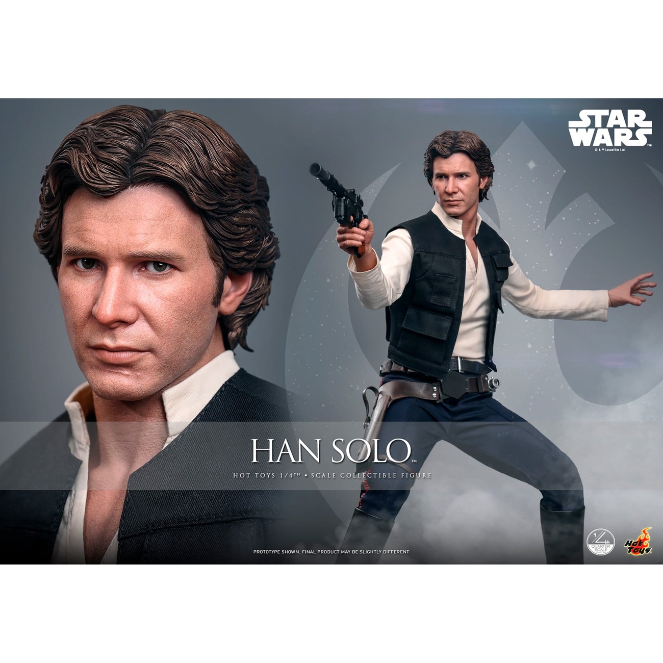 Star Wars Episodio IV - Figura de acción de Han Solo 1:4