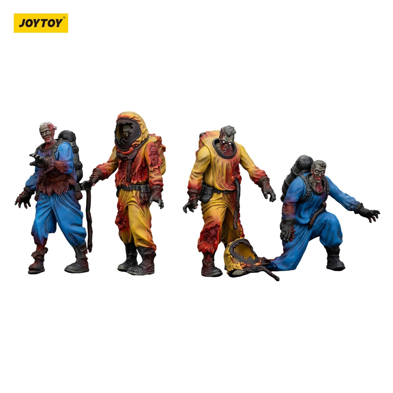 Zombie Dark Source Actionfigurer 4-pack Biochemical Lab Team 8 cm