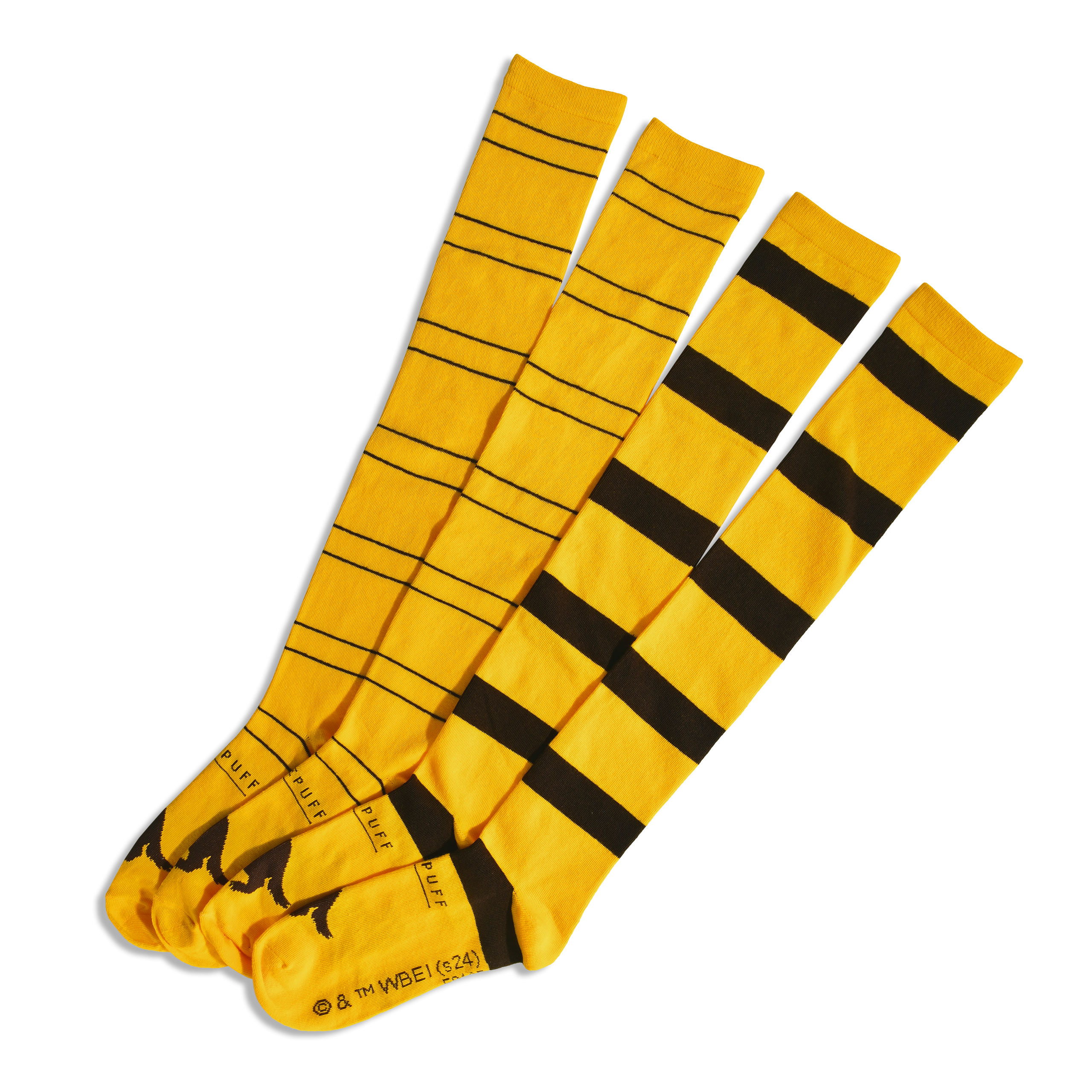 Harry Potter - Hufflepuff Overknee Strümpfe 2er Set