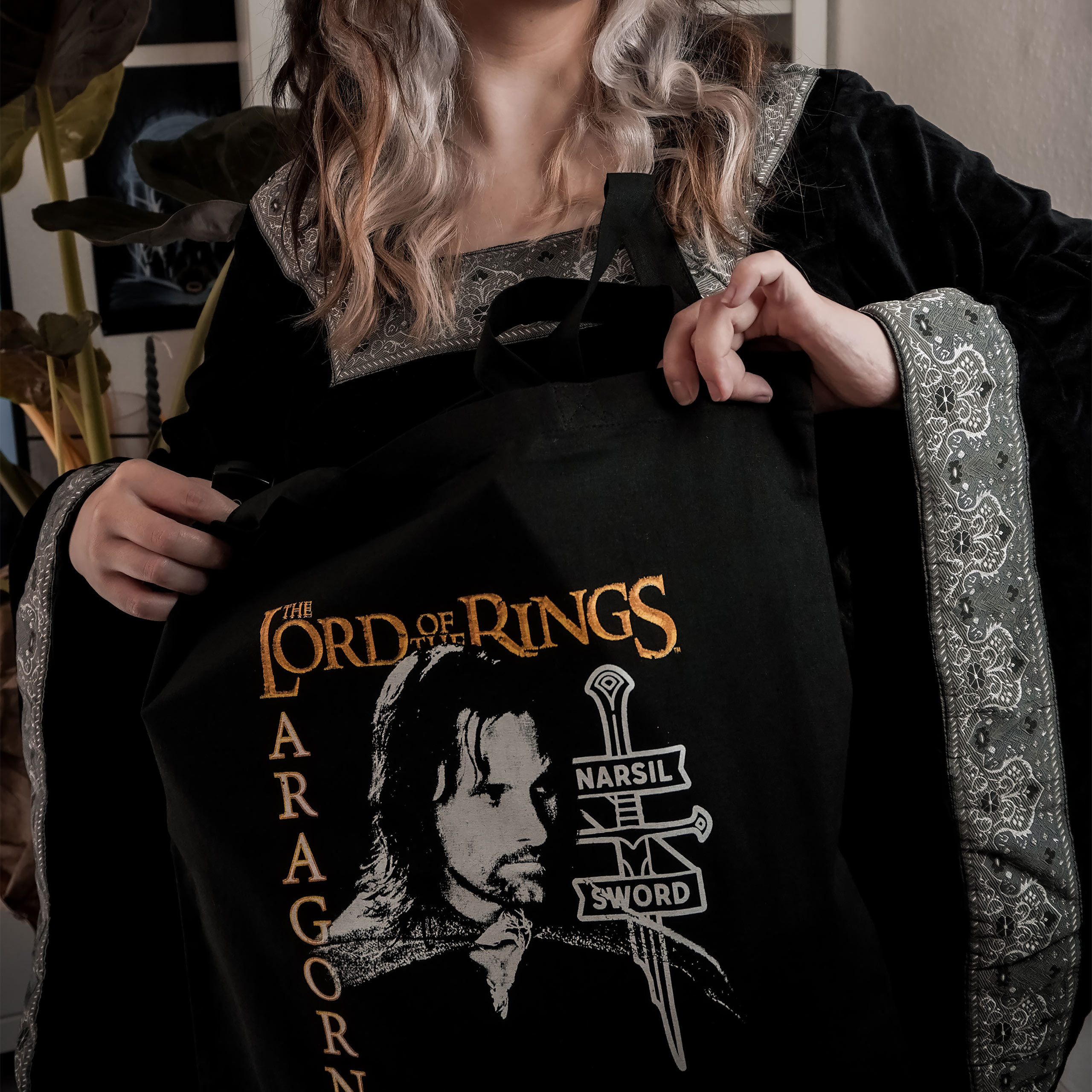 Lord of the Rings - Aragorn jute tas zwart