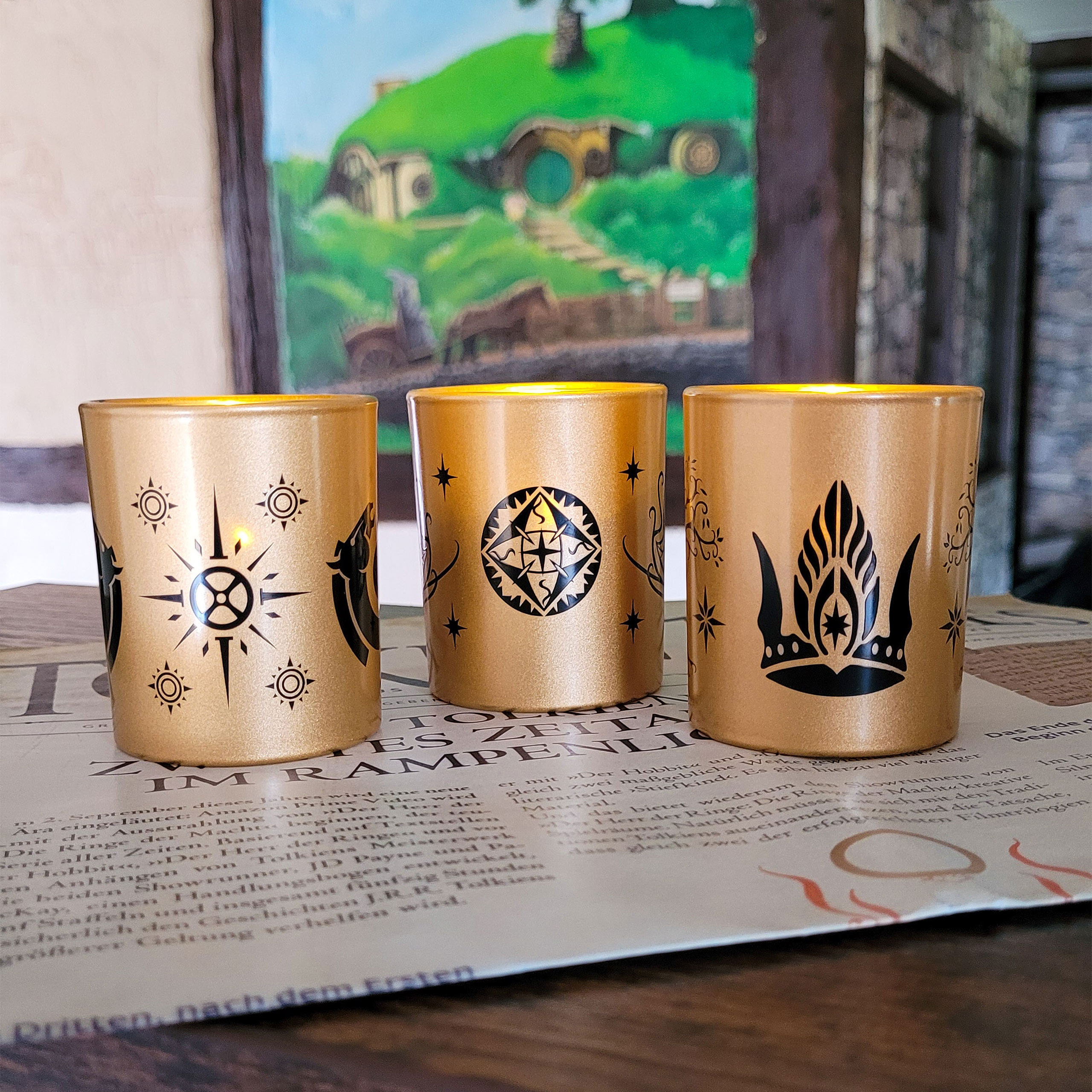 Lord of the Rings - Middle Earth Tealight Holder Set of 3