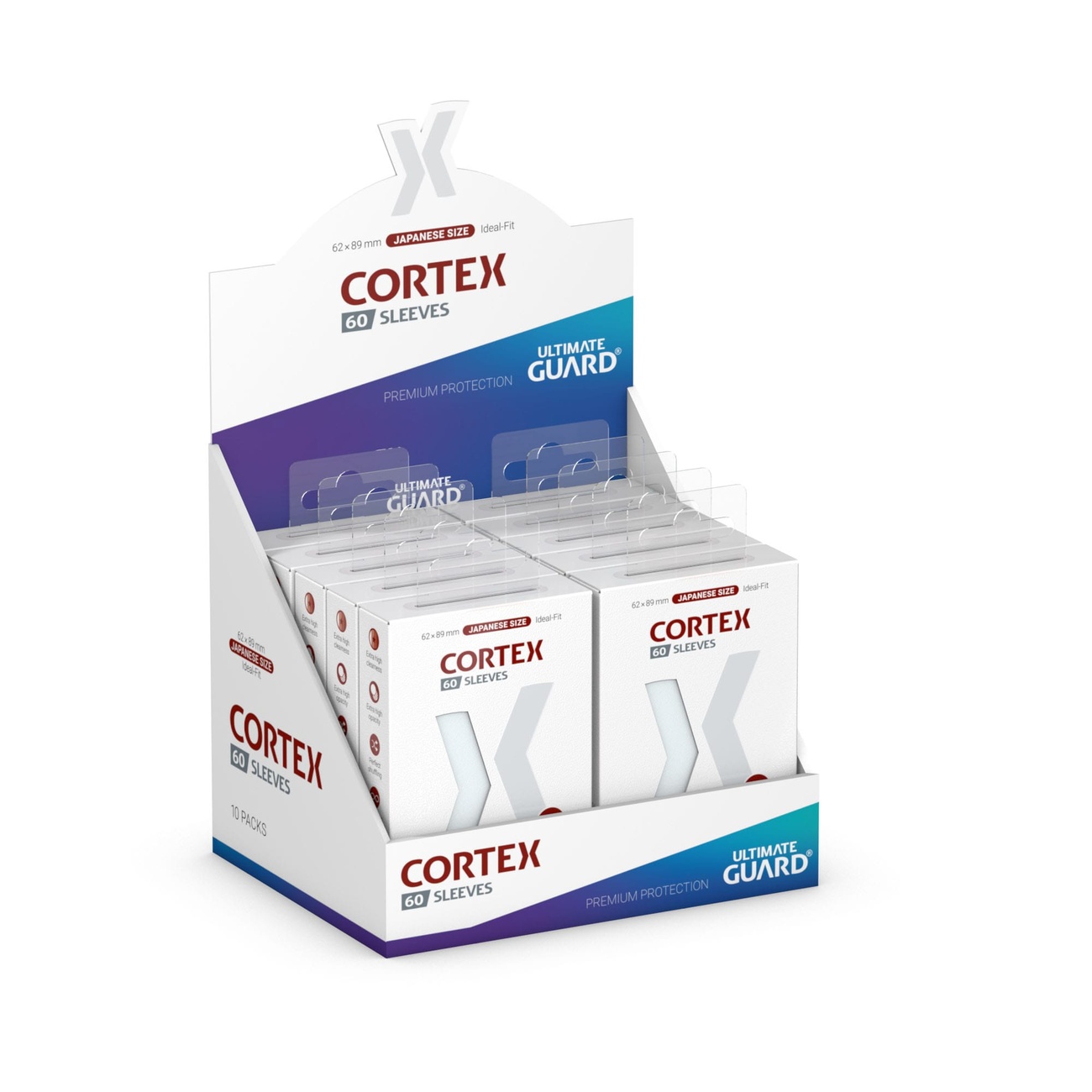 Ultimate Guard Cortex Sleeves Japanese Size (60) - Clear