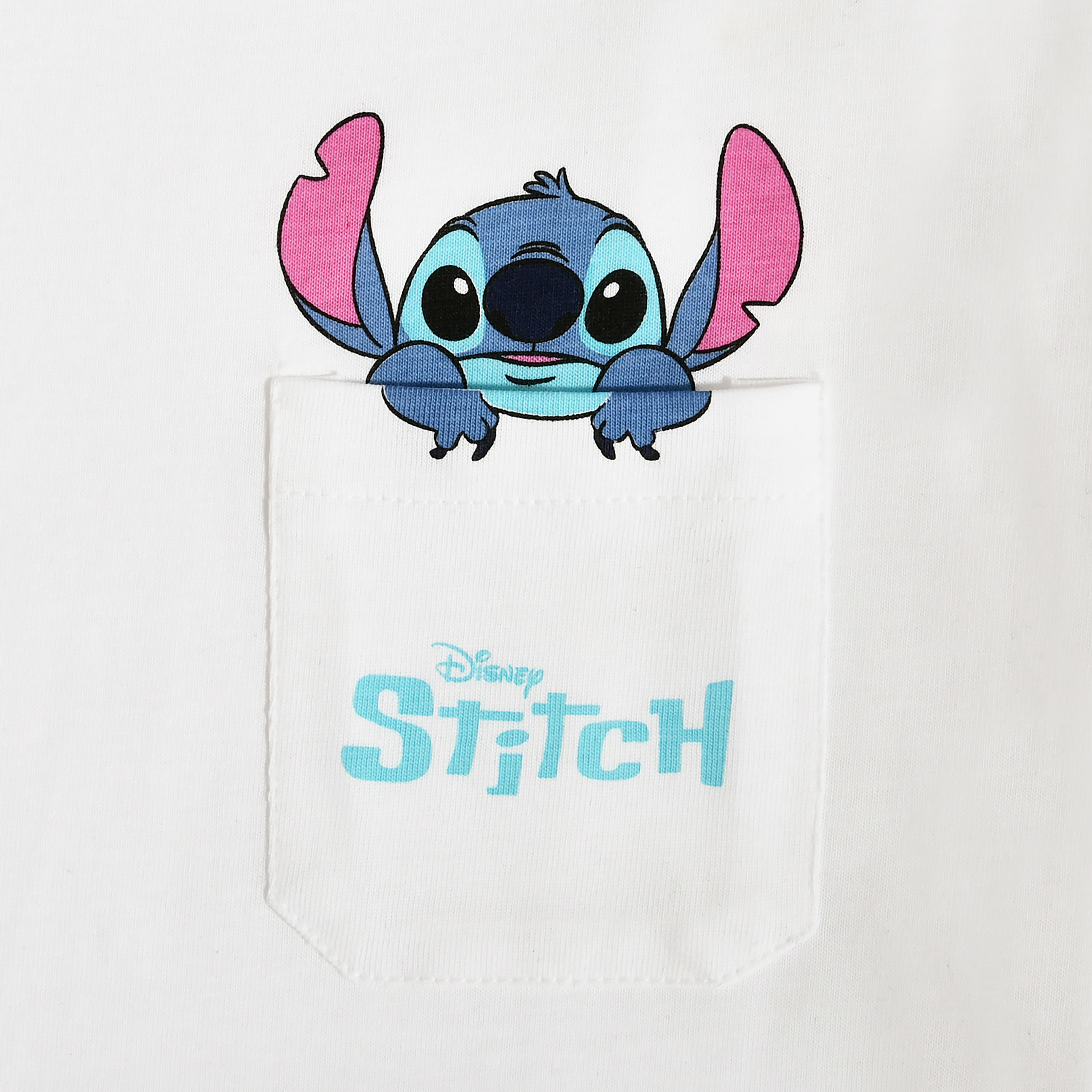 T-shirt de poche Stitch blanc - Lilo & Stitch