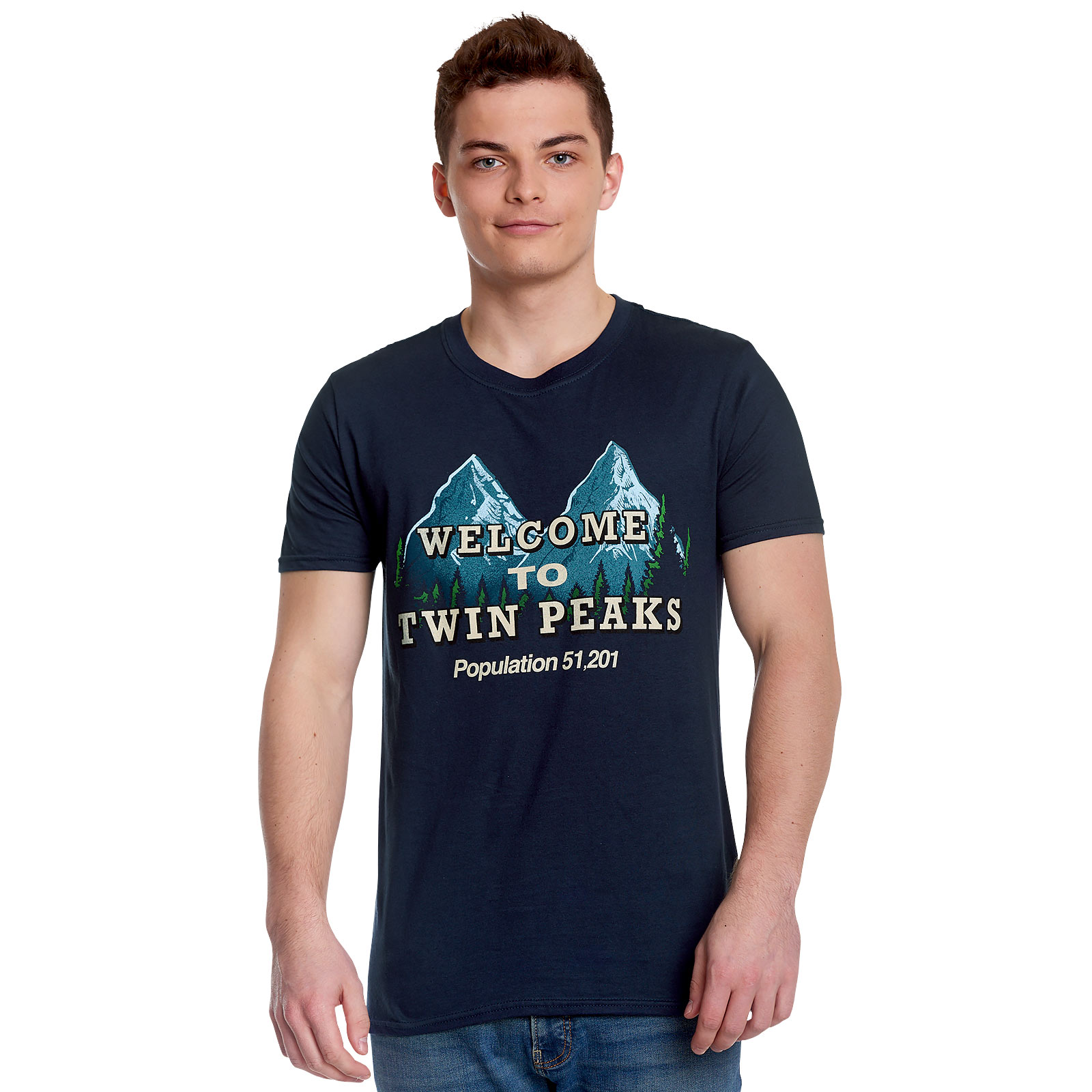 Twin Peaks - Welcome to Twin Peaks T-Shirt blau