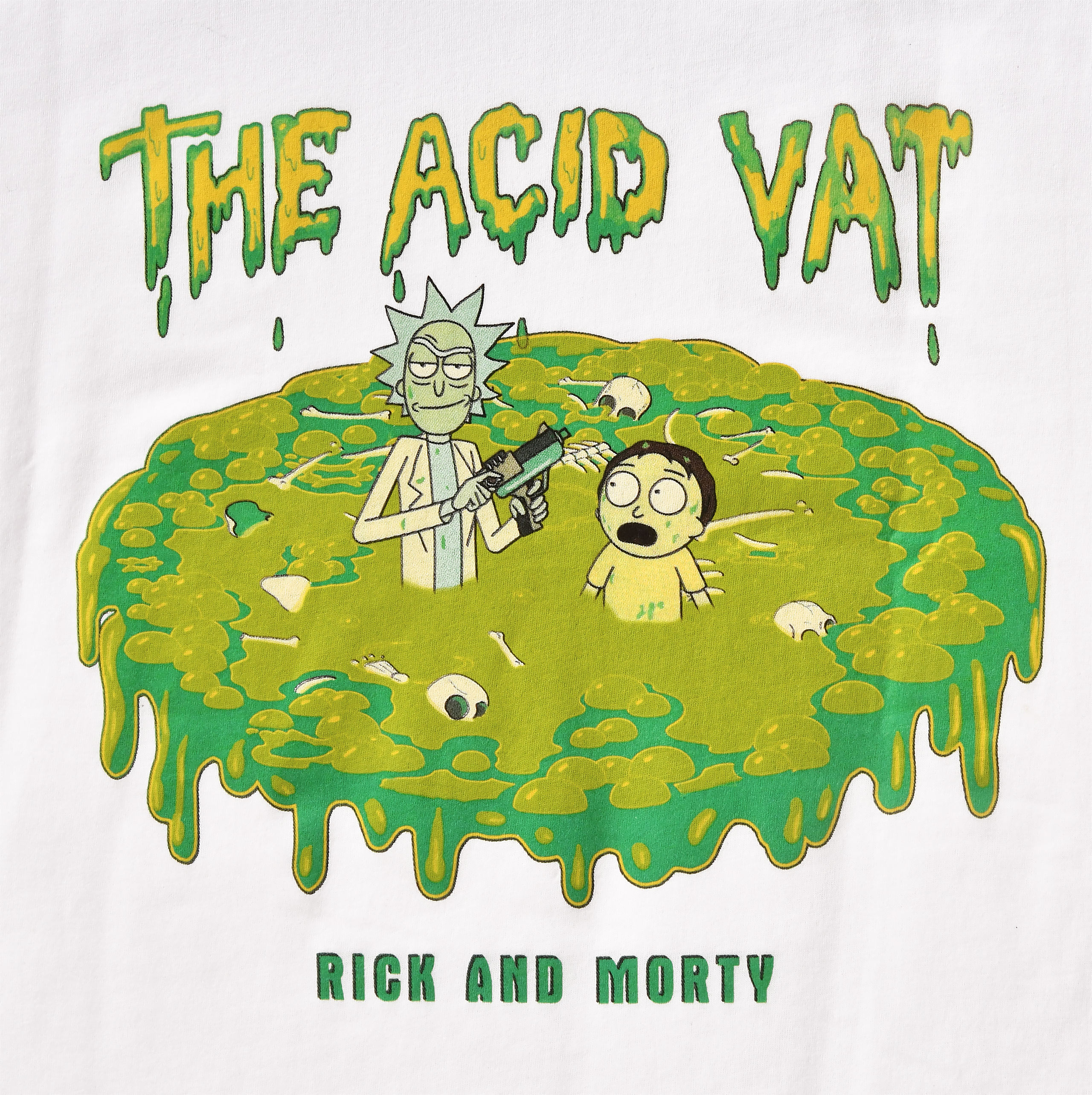 Rick en Morty - Het zuurvat T-shirt wit