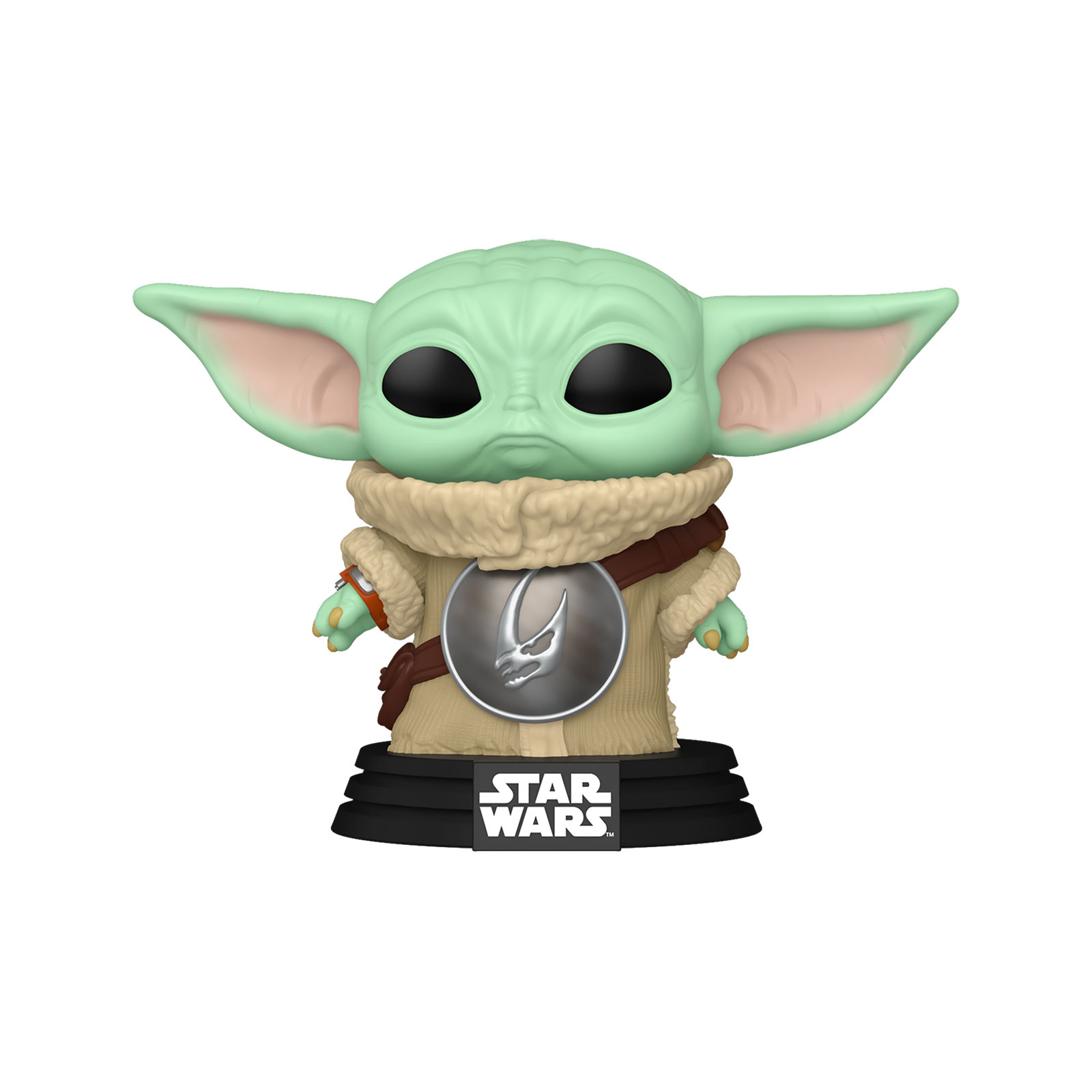 Grogu z napierśnikiem Mudhorn figurka Funko Pop z ruszającą się główką - Star Wars The Mandalorian and Grogu