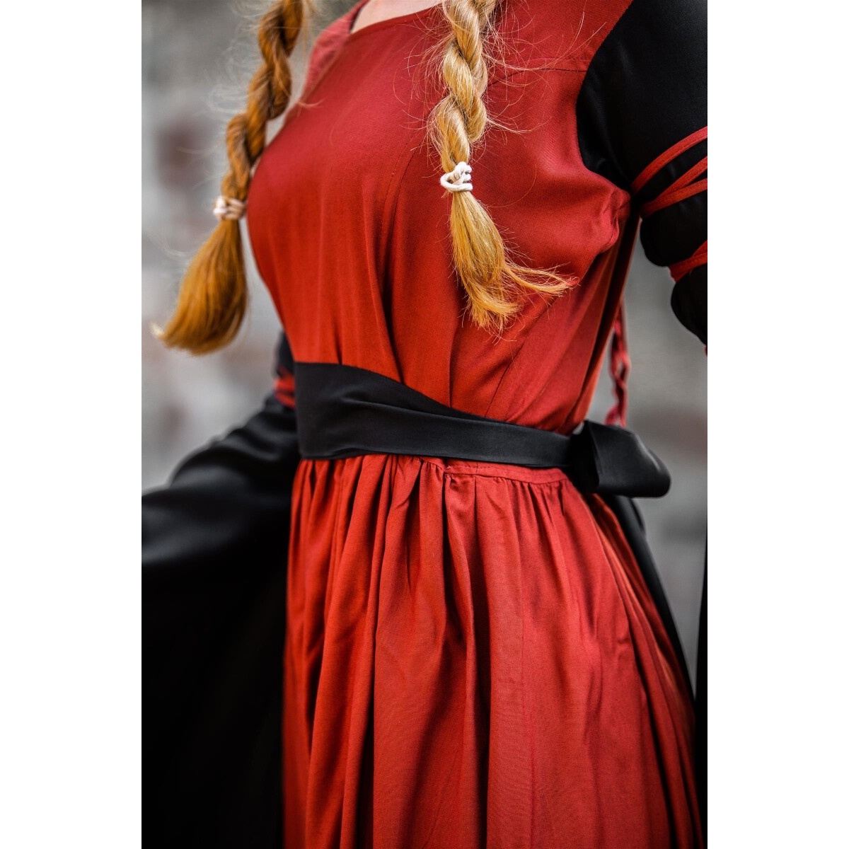 Medieval Dress Dorell Red-Black