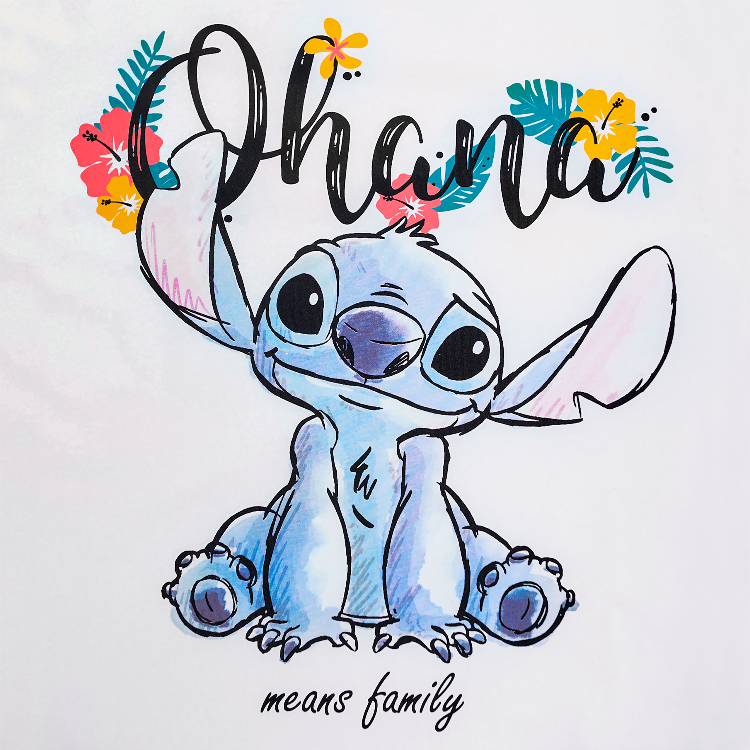 Lilo & Stitch - Ohana Dames T-shirt Wit