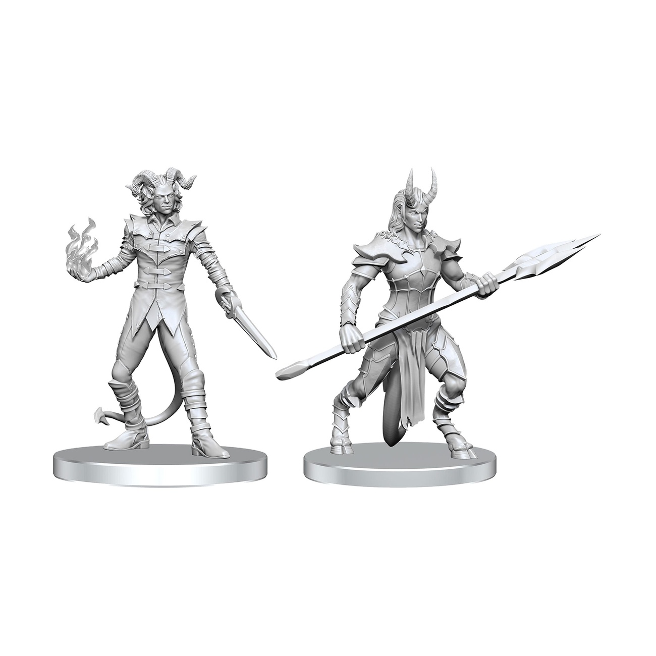 Pathfinder Deep Cuts Unpainted Miniatures Vordine (Infantry Devil) & Pitborn Rogue