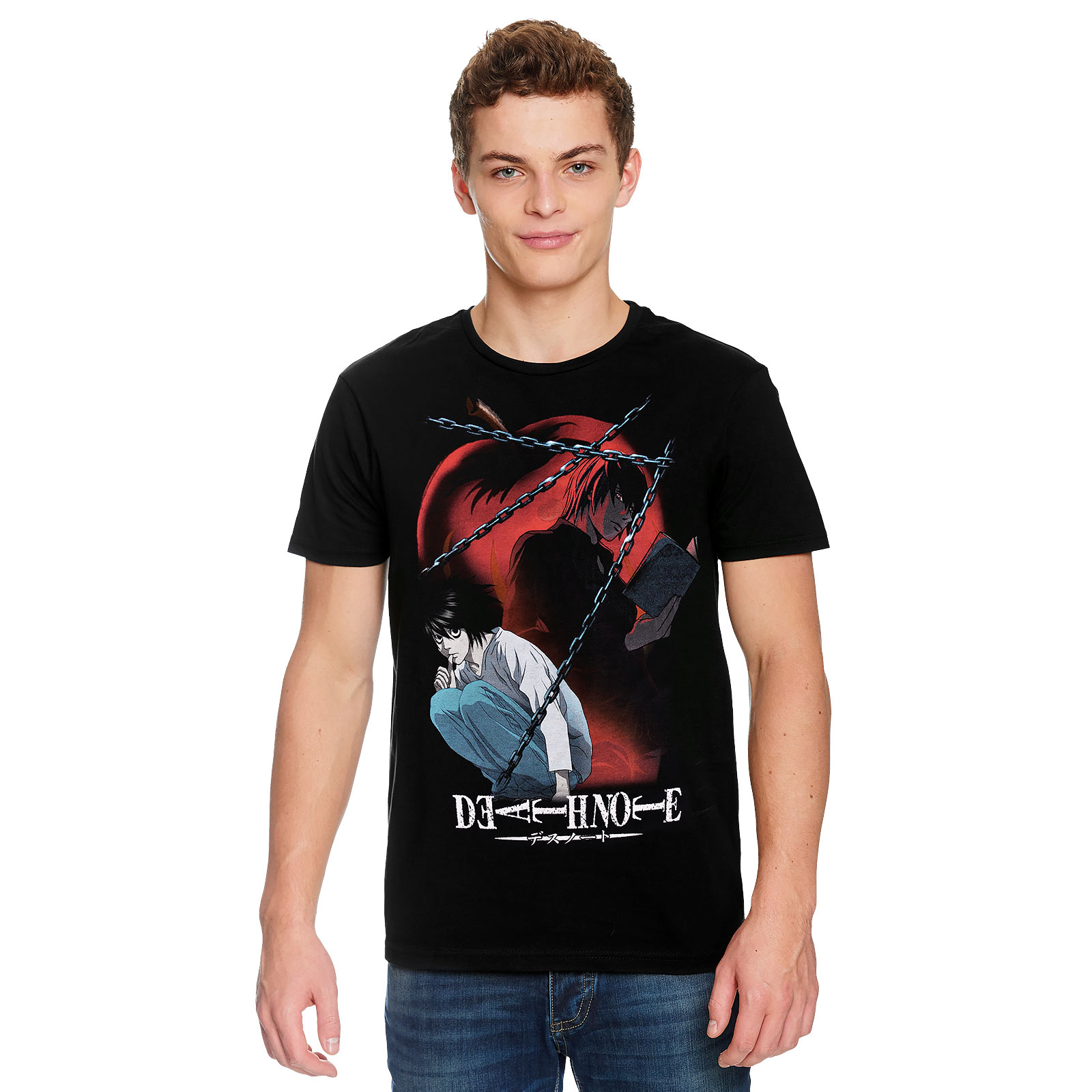 Death Note - Chained Notes T-Shirt schwarz