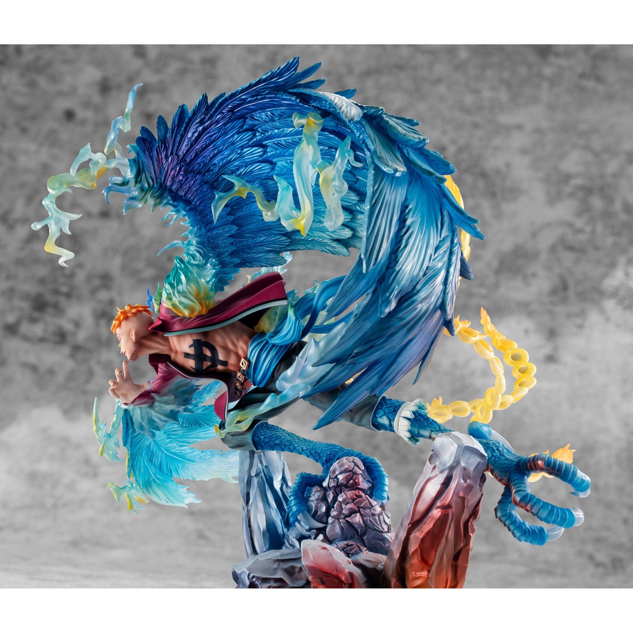 One Piece P.O.P MAS Maximum Estatua PVC Marco the Phoenix Líder del 1er Escuadrón de los Piratas de Barbablanca 32 cm