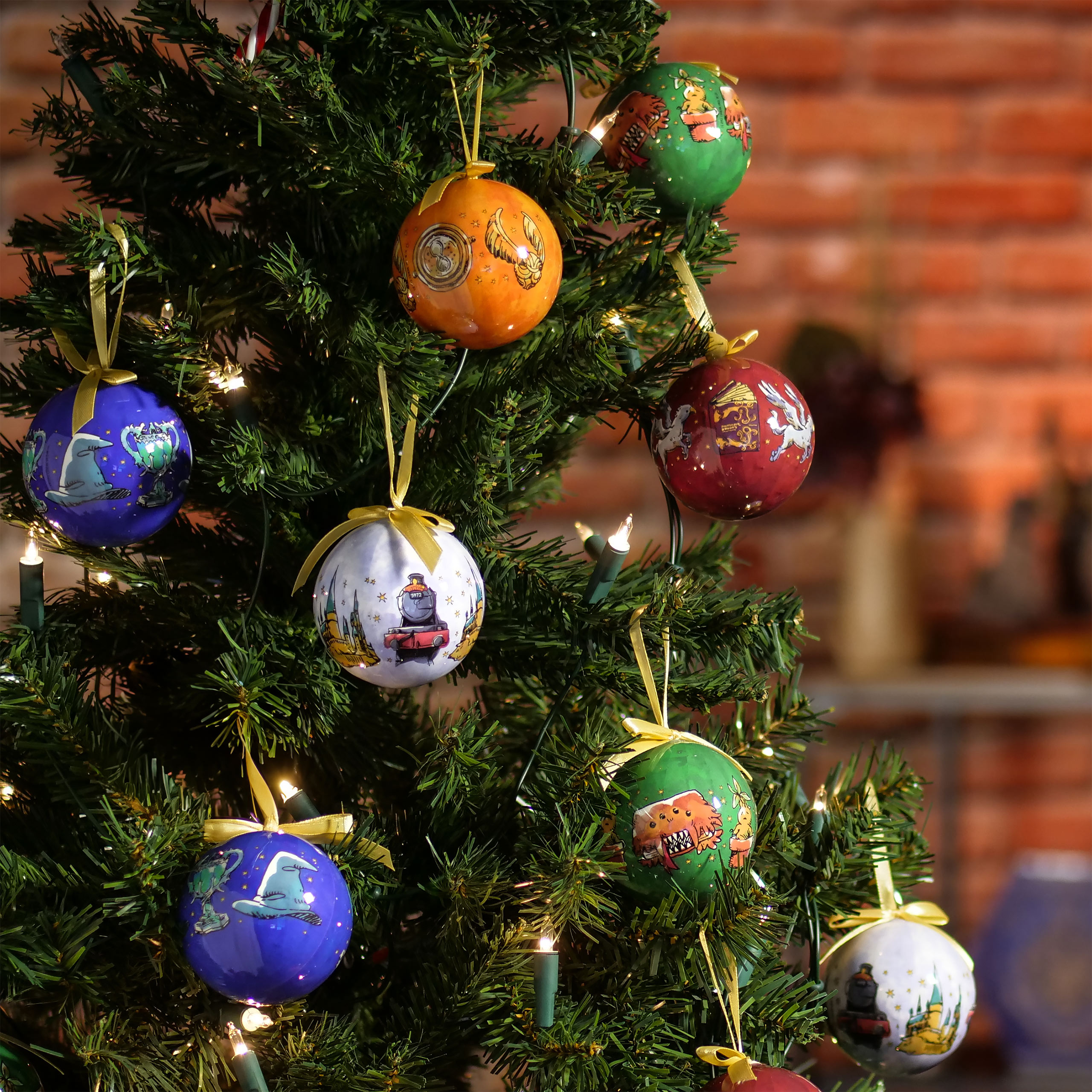 Wizarding World Christmas Tree Balls 14pcs - Harry Potter