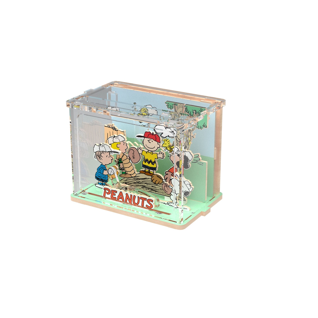 Peanuts Puremind – Zestaw DIY Mini Scene Baseball Time