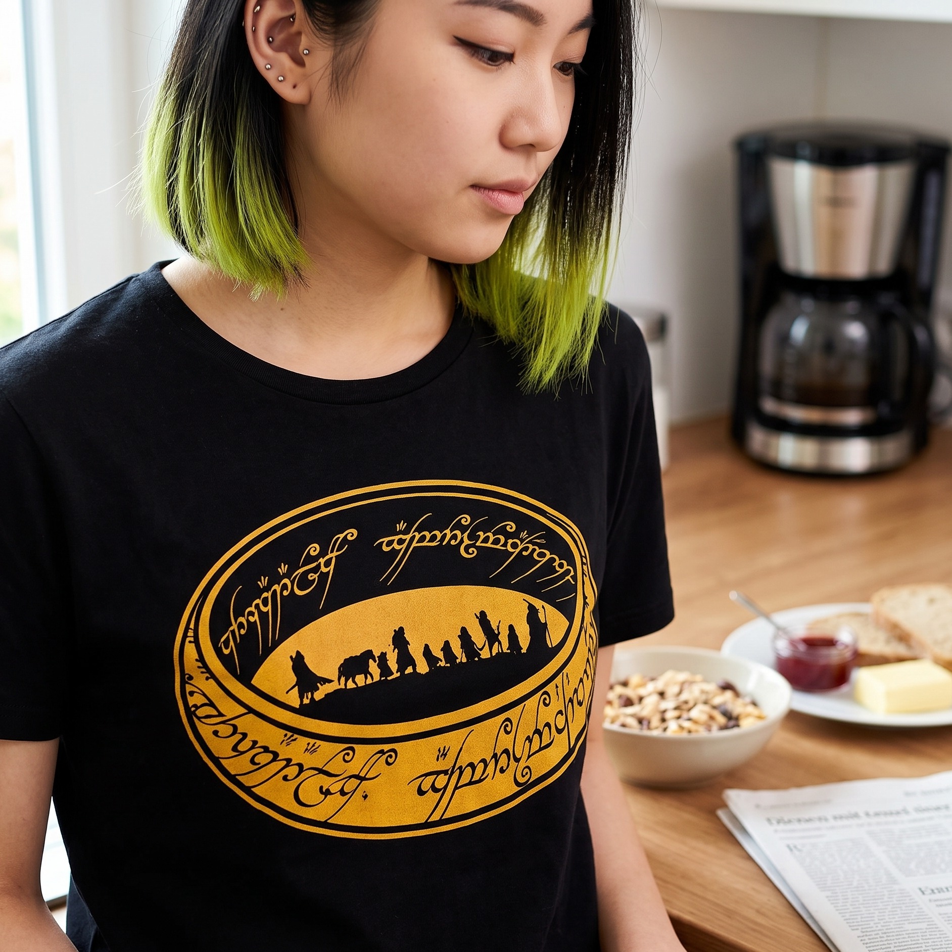 Heer der Ringen - Gezellen van de Ring T-Shirt zwart