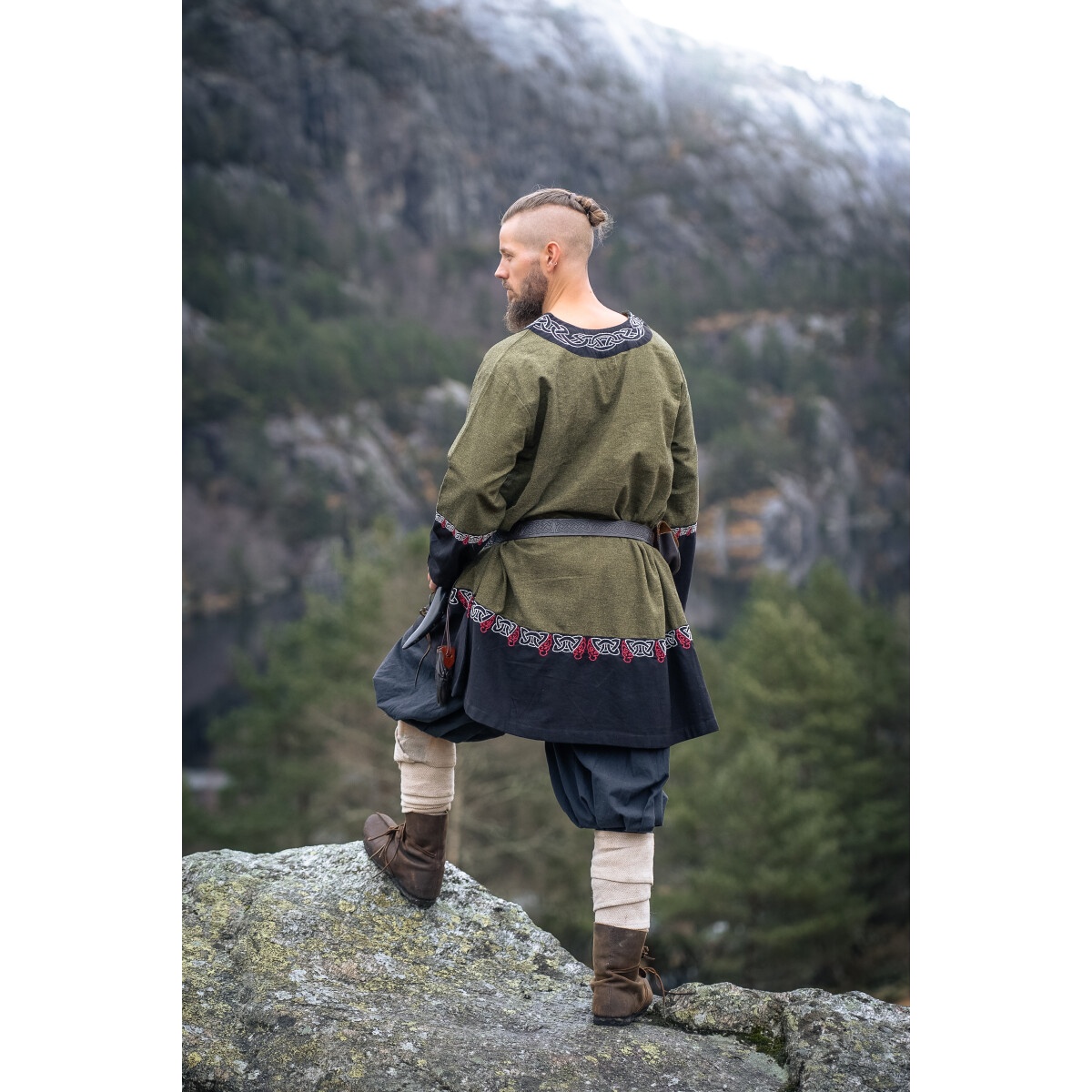 Tunique viking médiévale Freydis olive