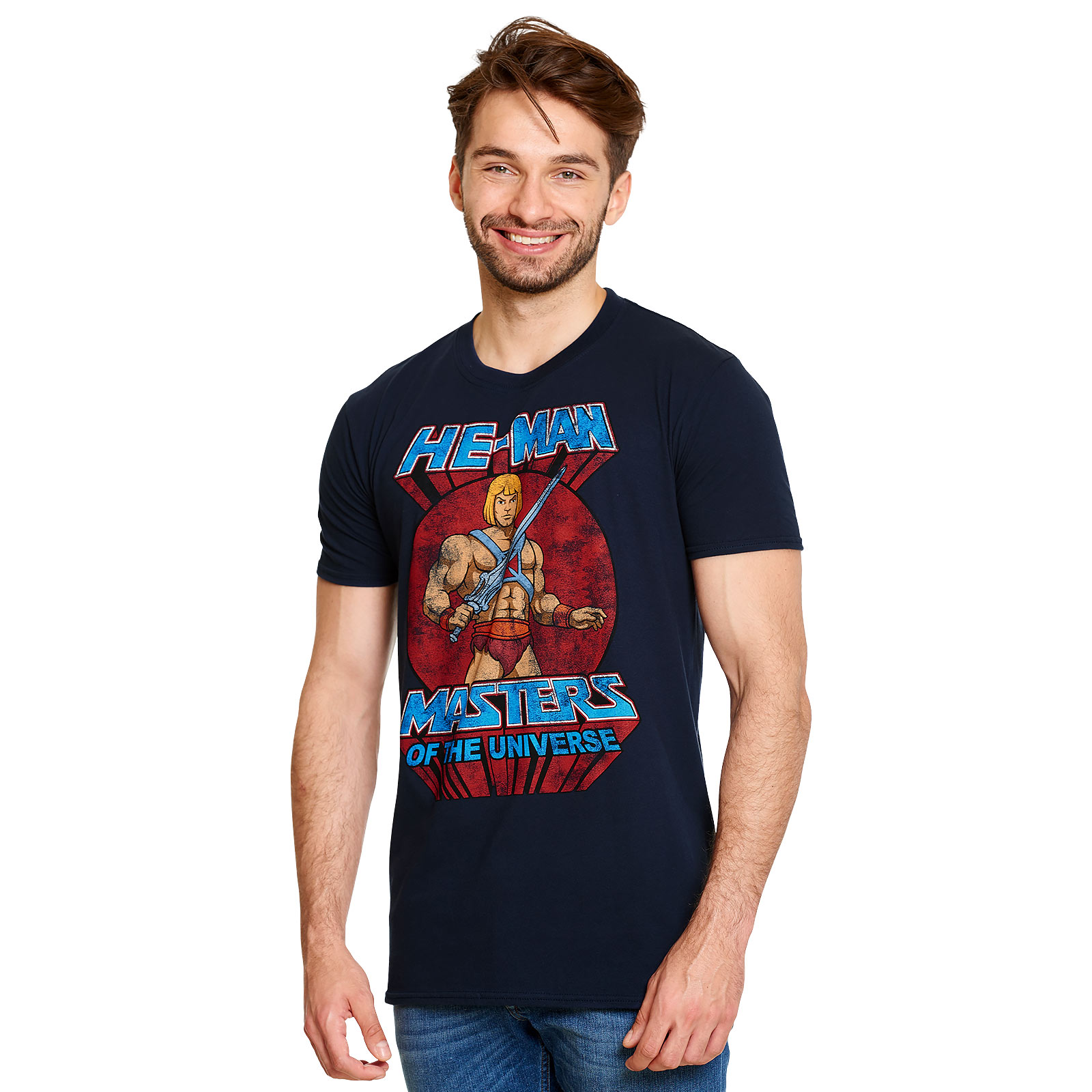 Masters of the Universe - T-shirt He-Man Pose bleu