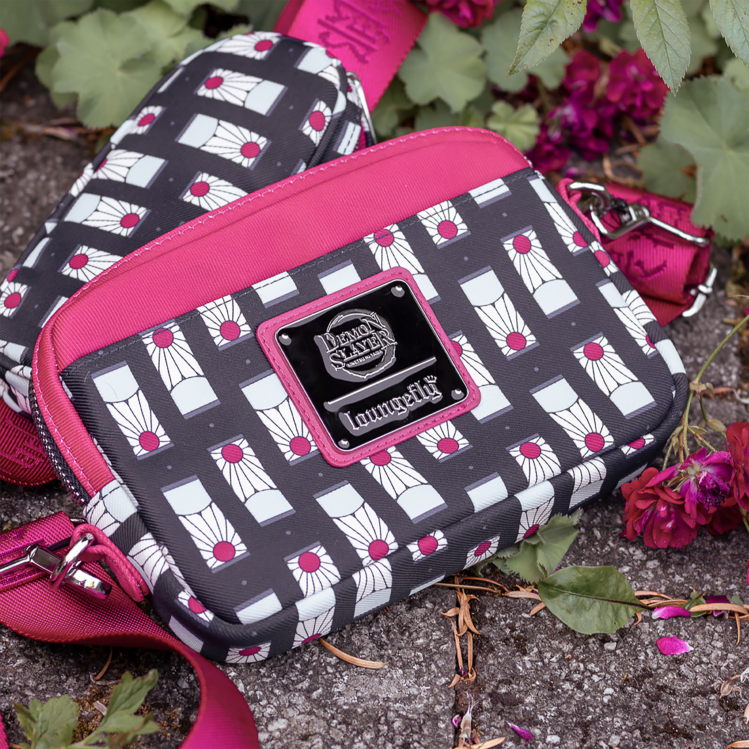 Demon Slayer - Hanafuda Crossbody Bag with Wallet