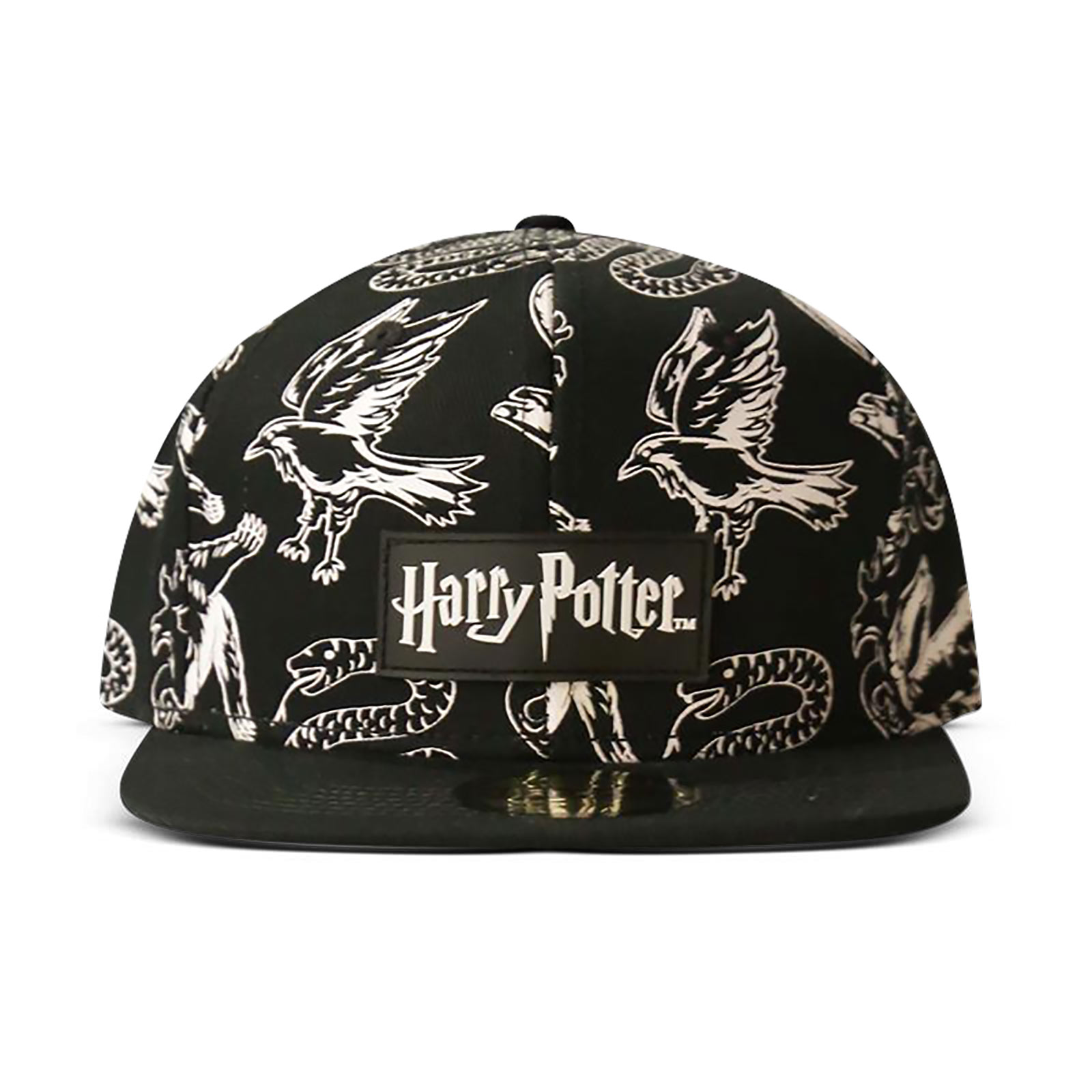 Harry Potter - Hogwarts Coat of Arms Snapback Cap black-white