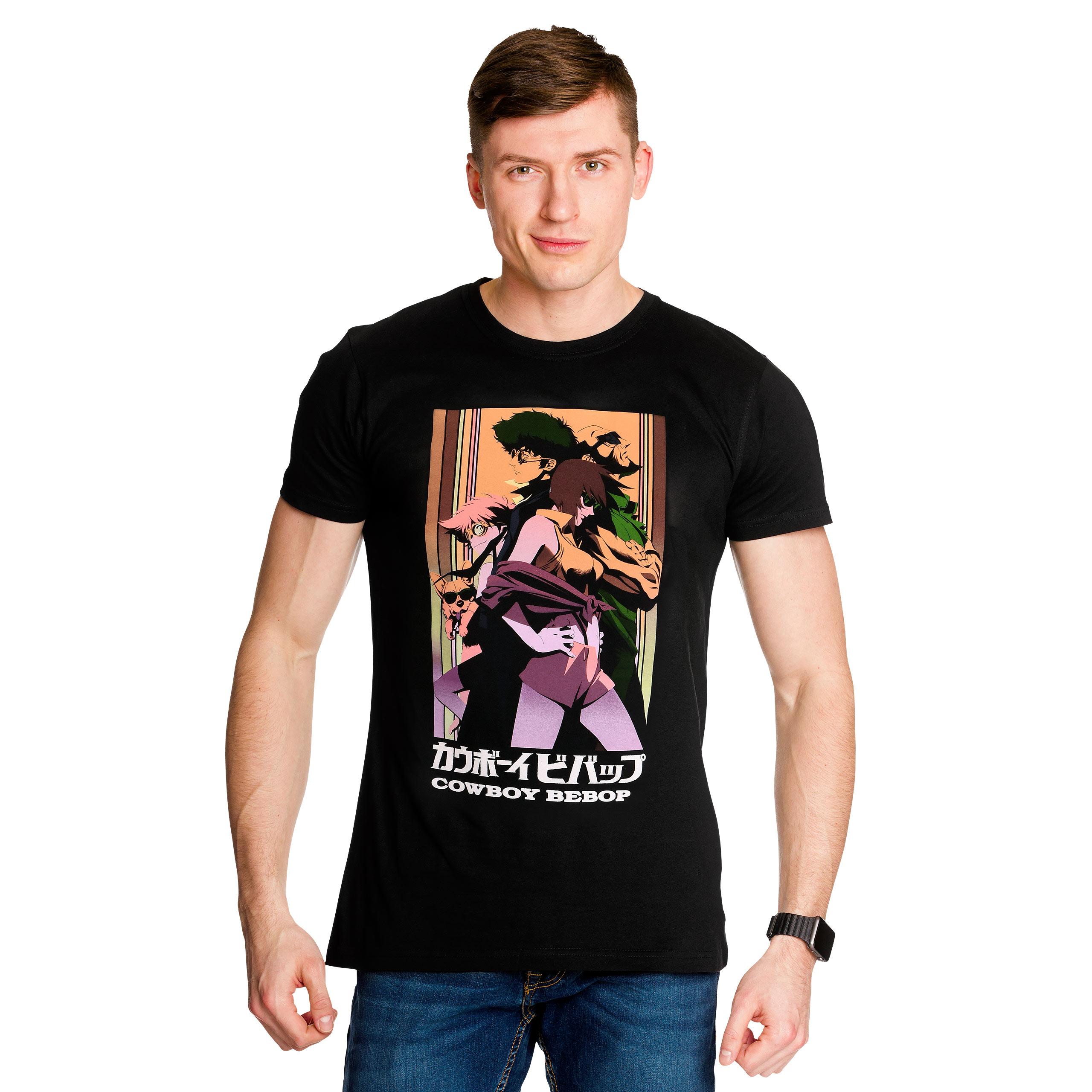 Cowboy Bebop - Gradient Pose T-Shirt schwarz