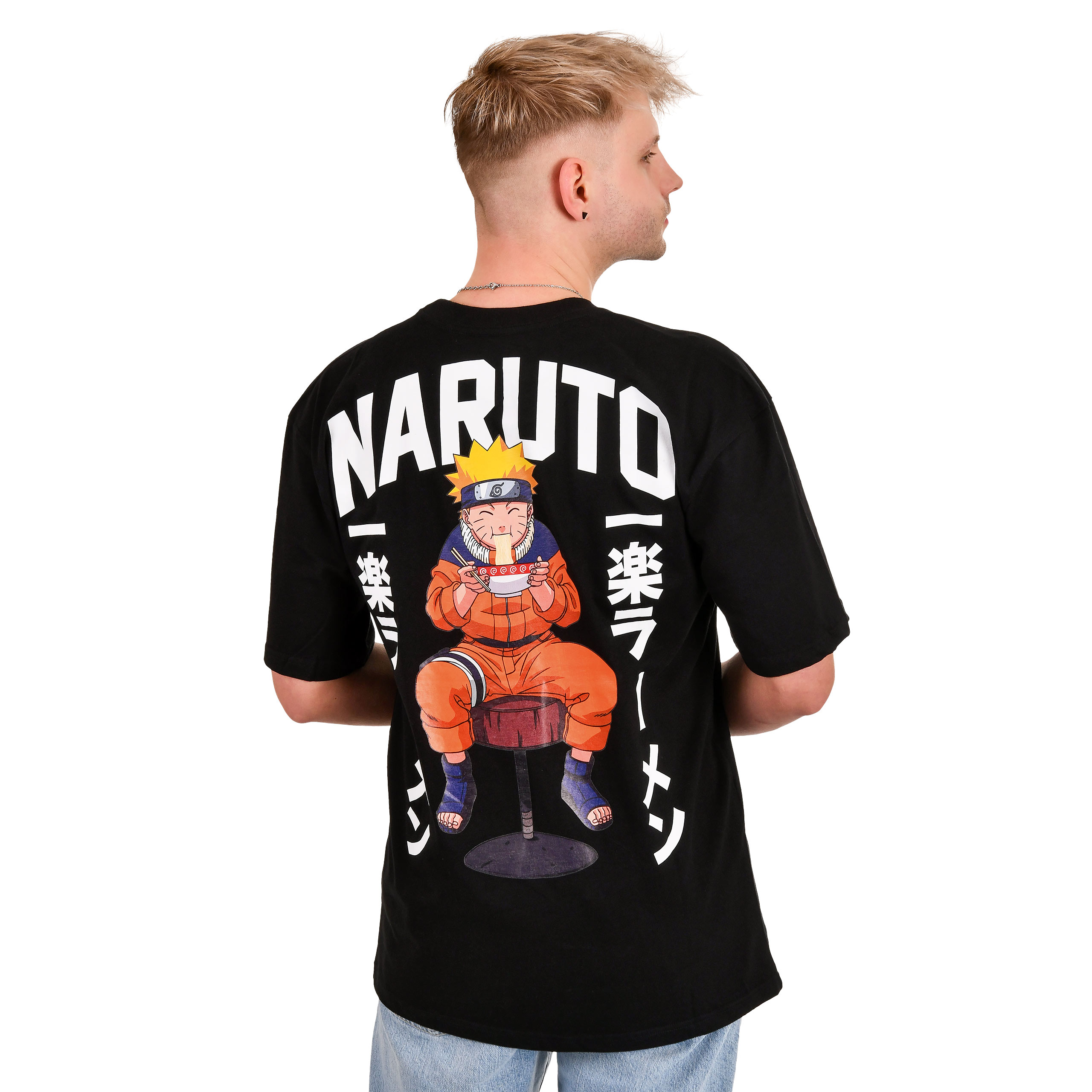 Naruto - Ichiraku Ramen T-shirt surdimensionné noir