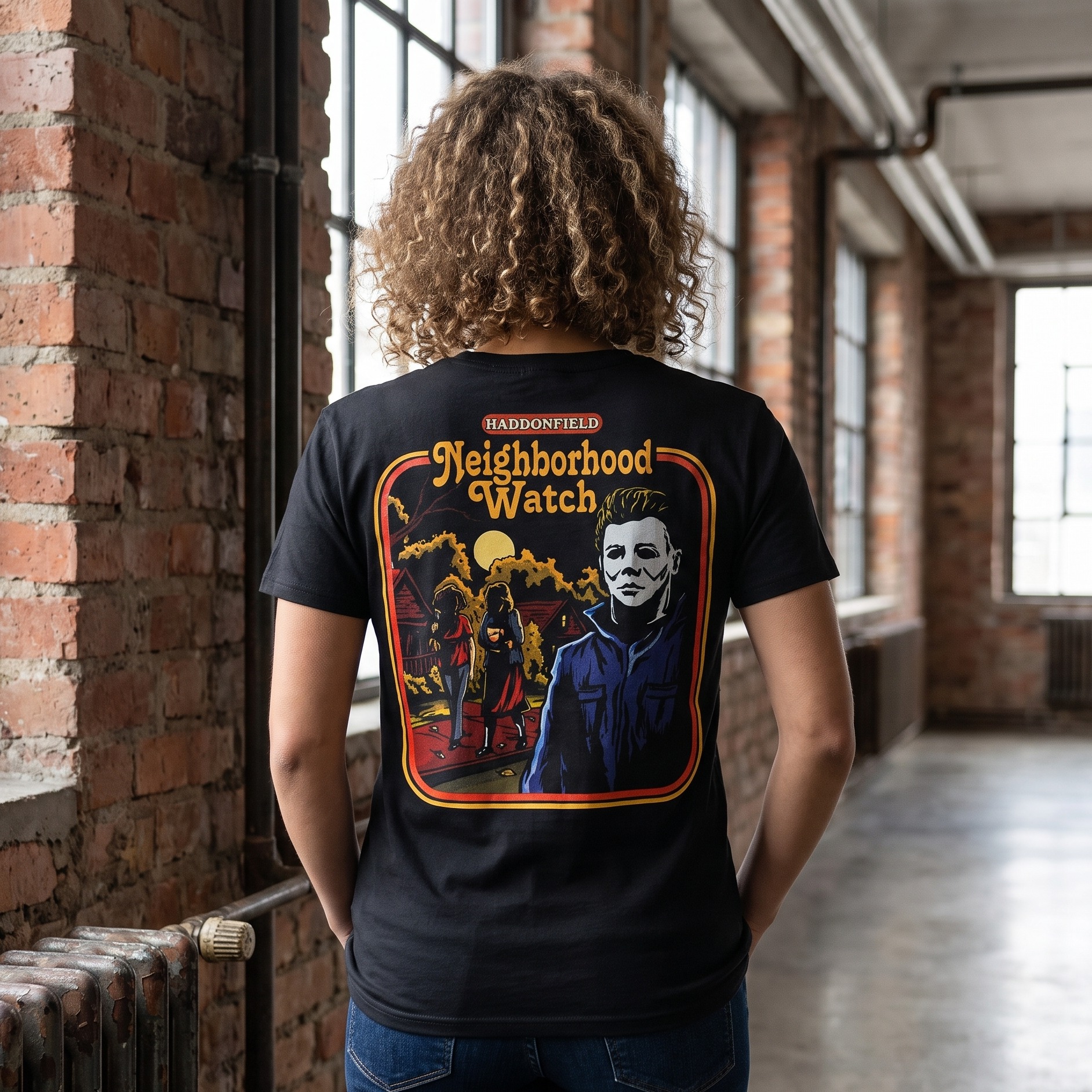 Halloween - Camiseta Neighbourhood Watch negra