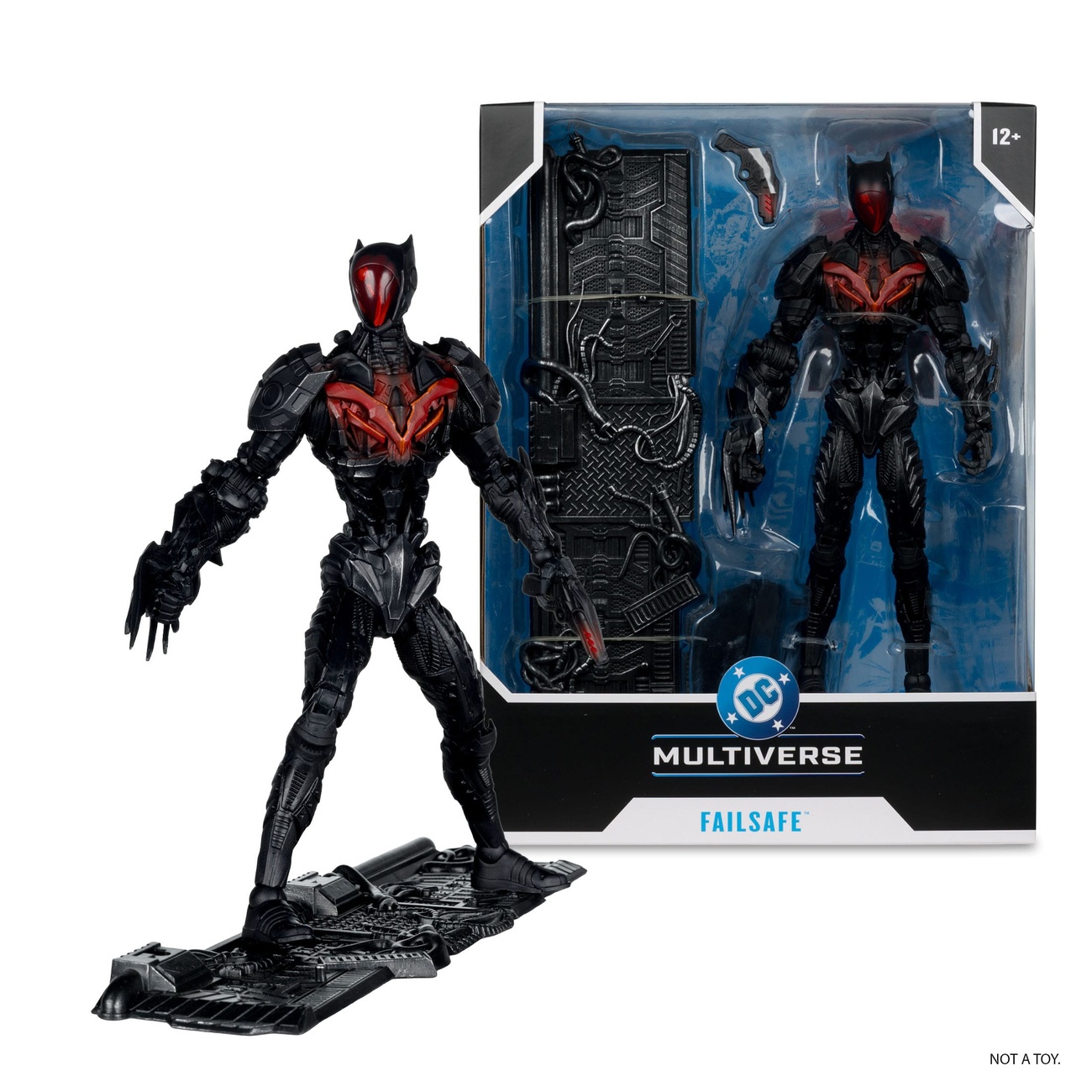 DC Collectors Megafig Actionfigur Failsafe – 19 Cm – 22 Bewegliche Teile – Mit Zubehör & Base – Inkl. Sammelkarte