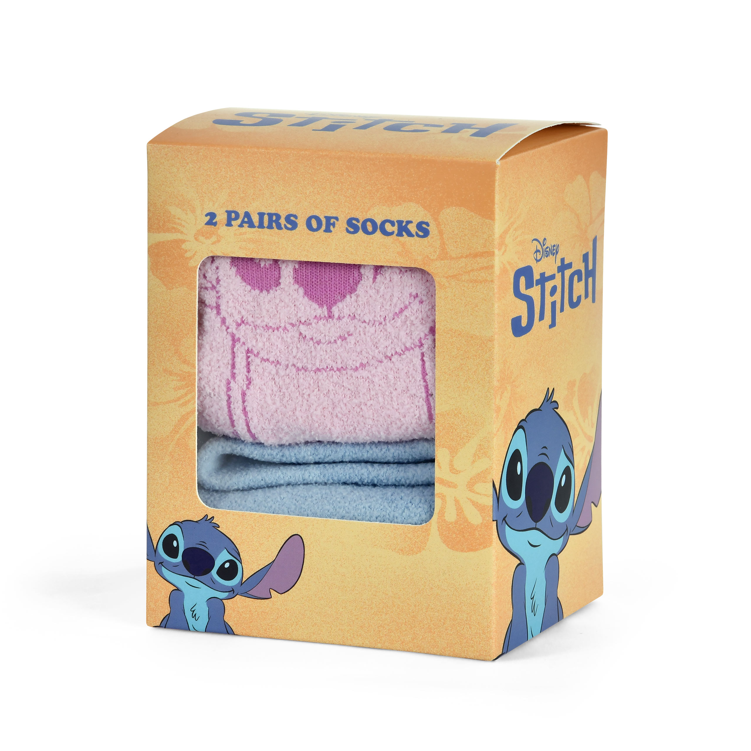 Stitch y Angel Pack de 2 calcetines en caja de regalo - Lilo & Stitch