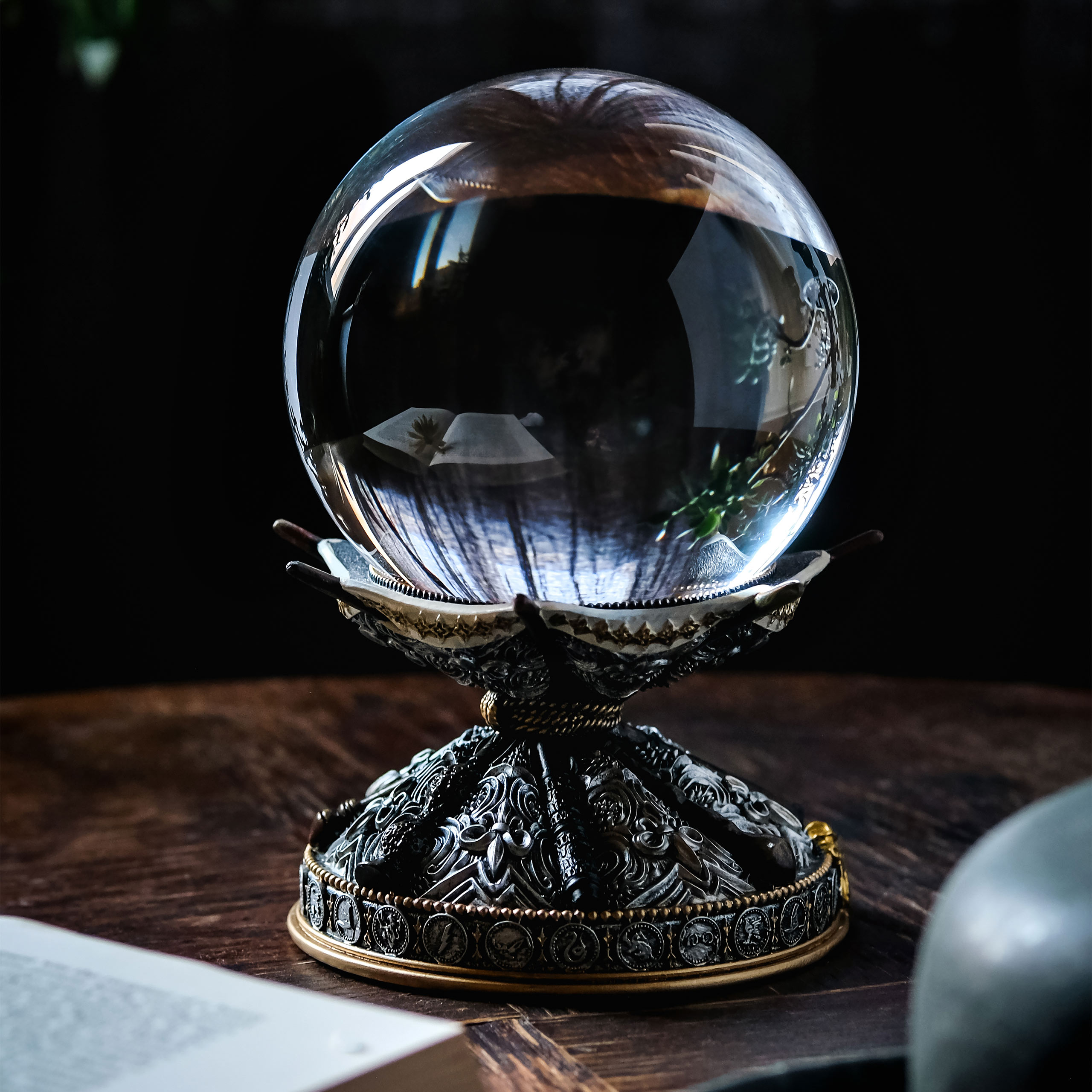 Boule Décorative En Plastique Transparent 20 Cm - 2 Parties, Pour Loisirs Créatifs Et Décoration