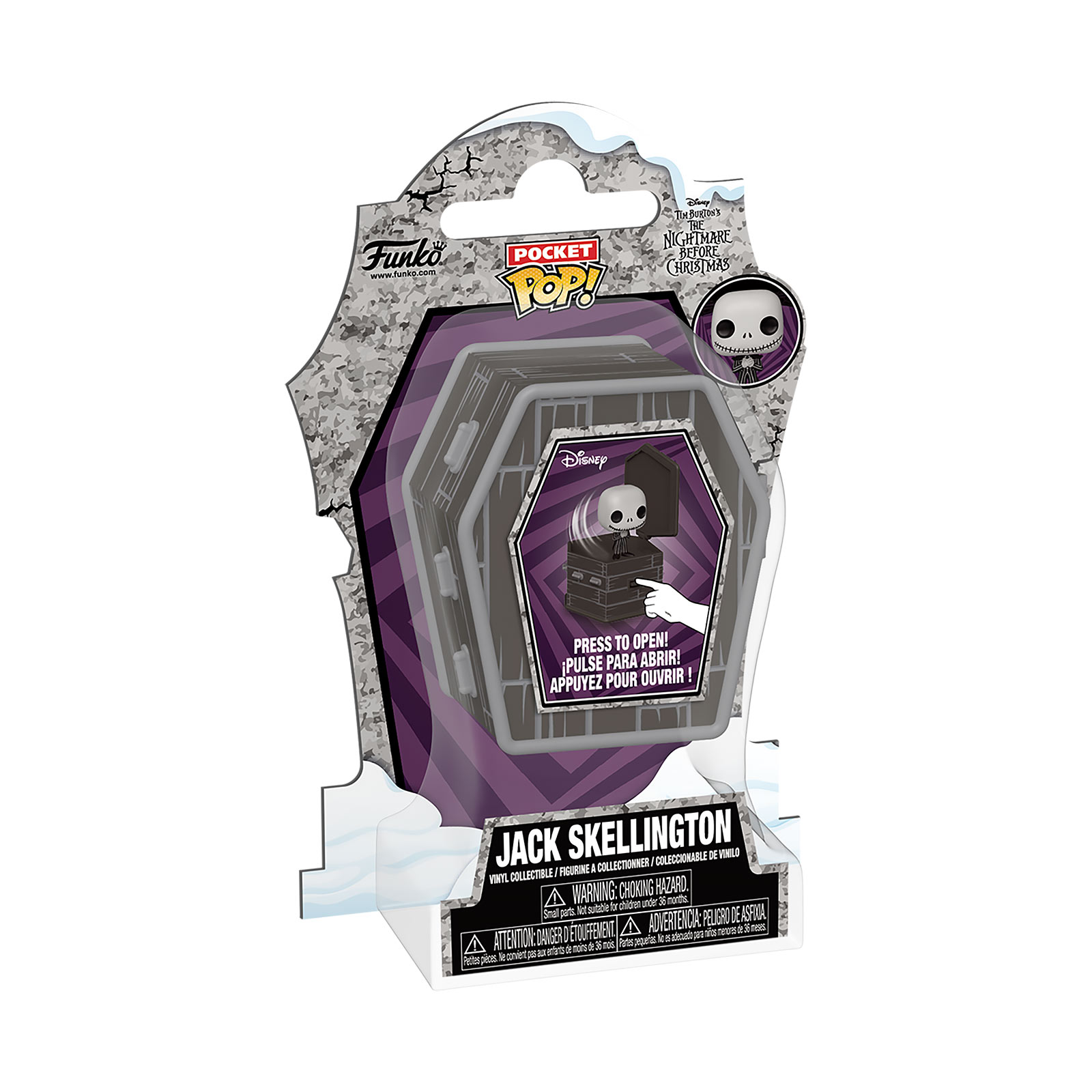 Pesadilla Antes de Navidad - Jack con Ataúd Figura Funko Pocket Pop