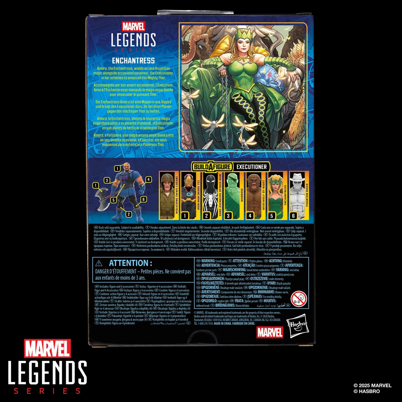 Marvel Legends actionfigur Enchantress (BAF: Executioner) 15 cm