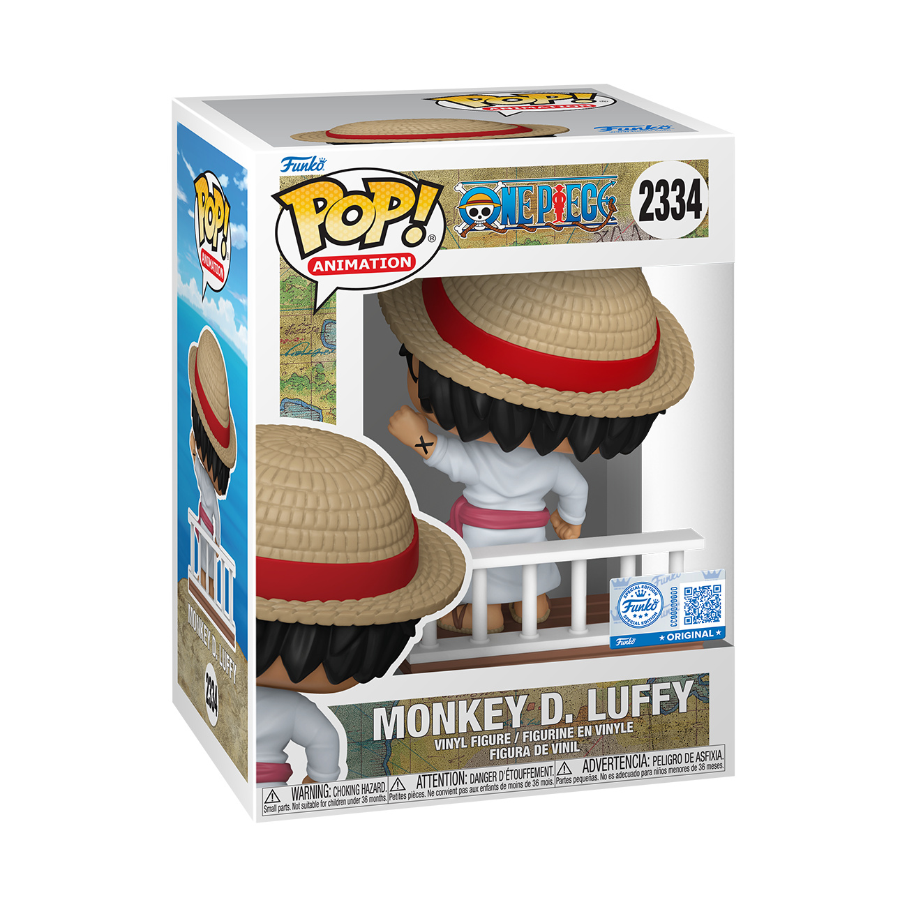 One Piece - Monkey D. Luffy avec chapeau de paille figurine Funko Pop
