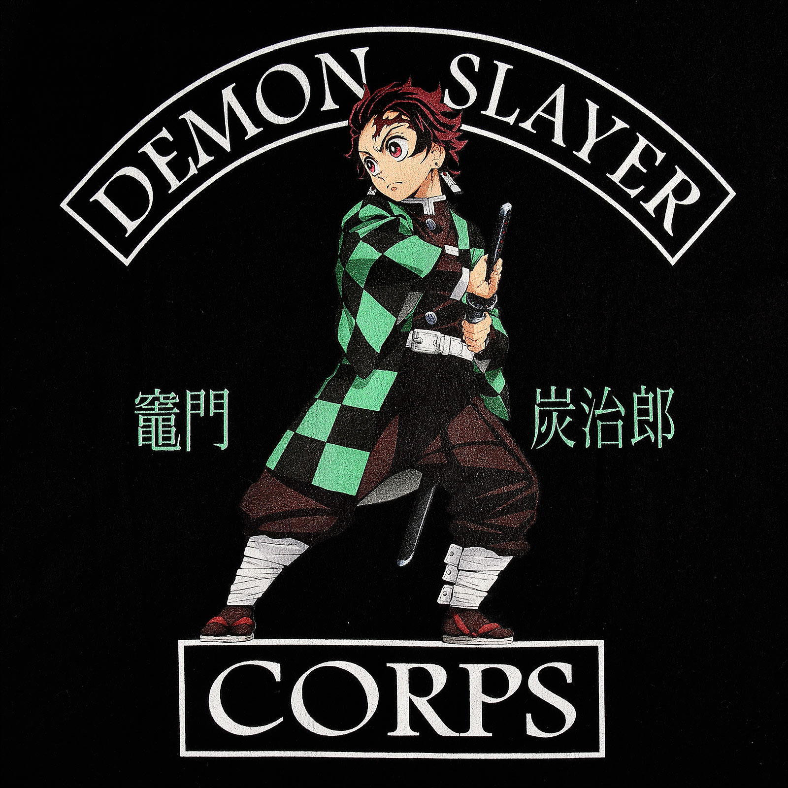 Demon Slayer - T-shirt noir Tanjiro Kamado