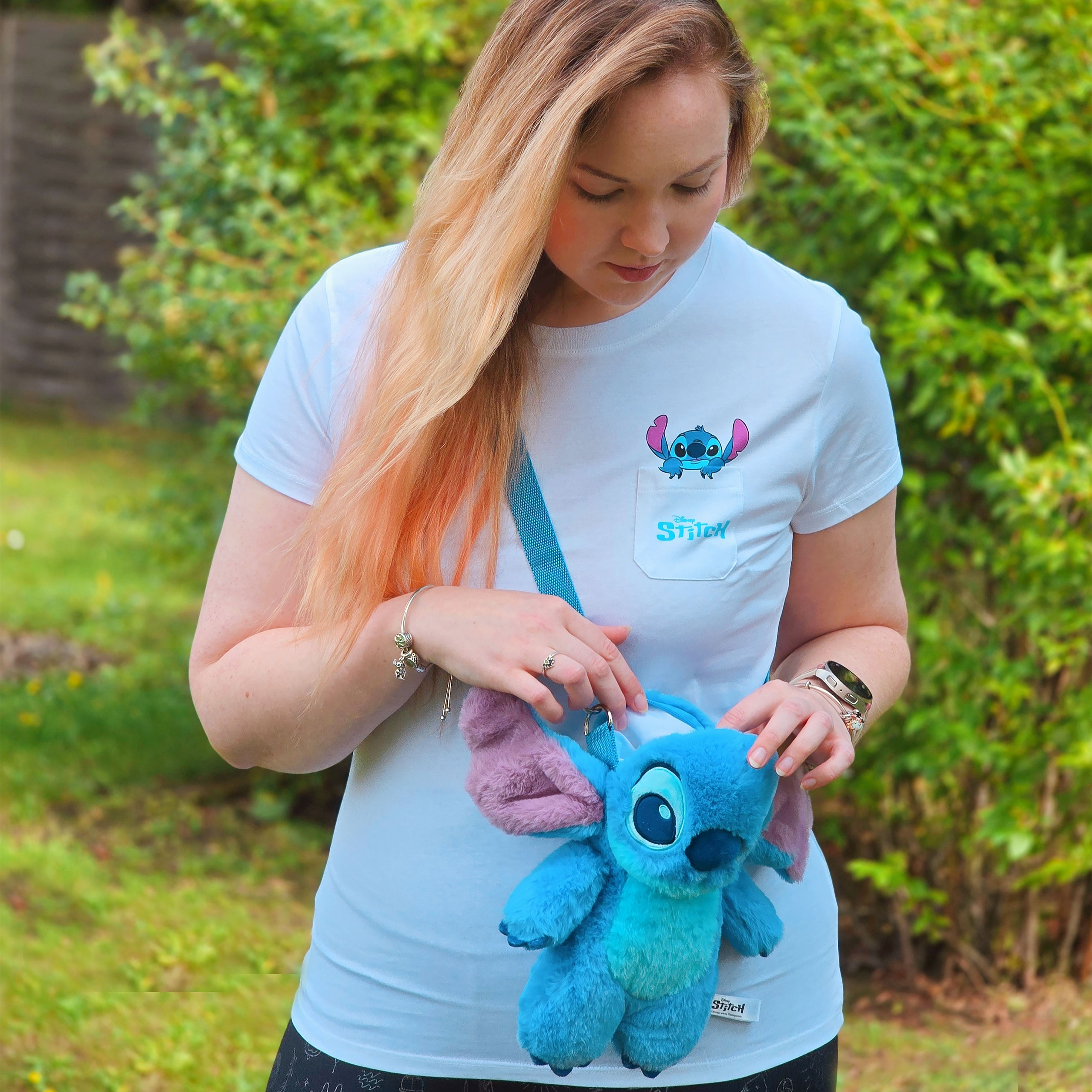 Sac bandoulière en peluche Stitch - Lilo & Stitch