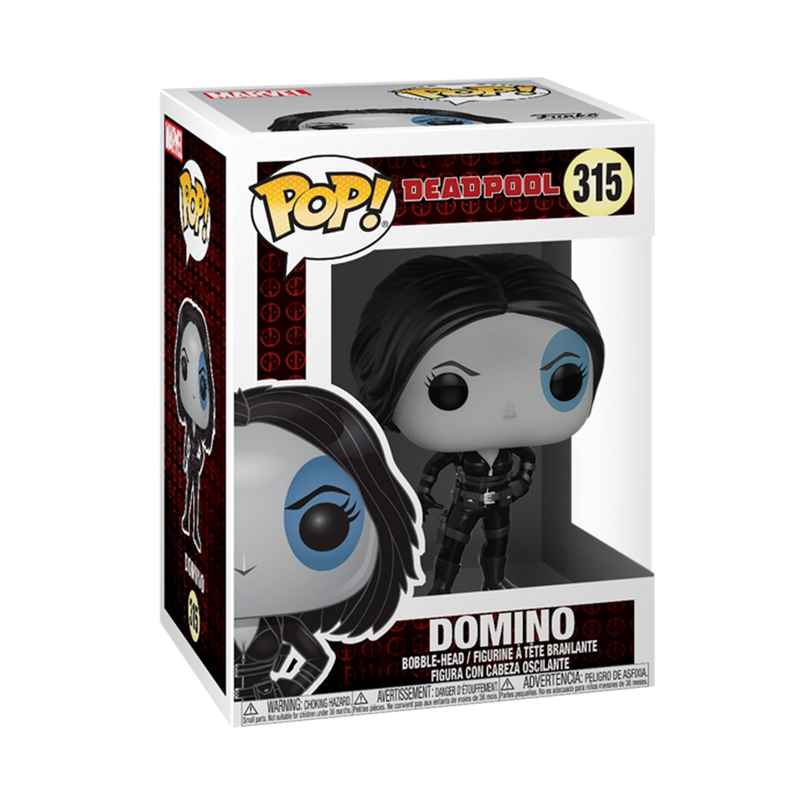 Deadpool - Domino Funko Pop Figurine à tête branlante