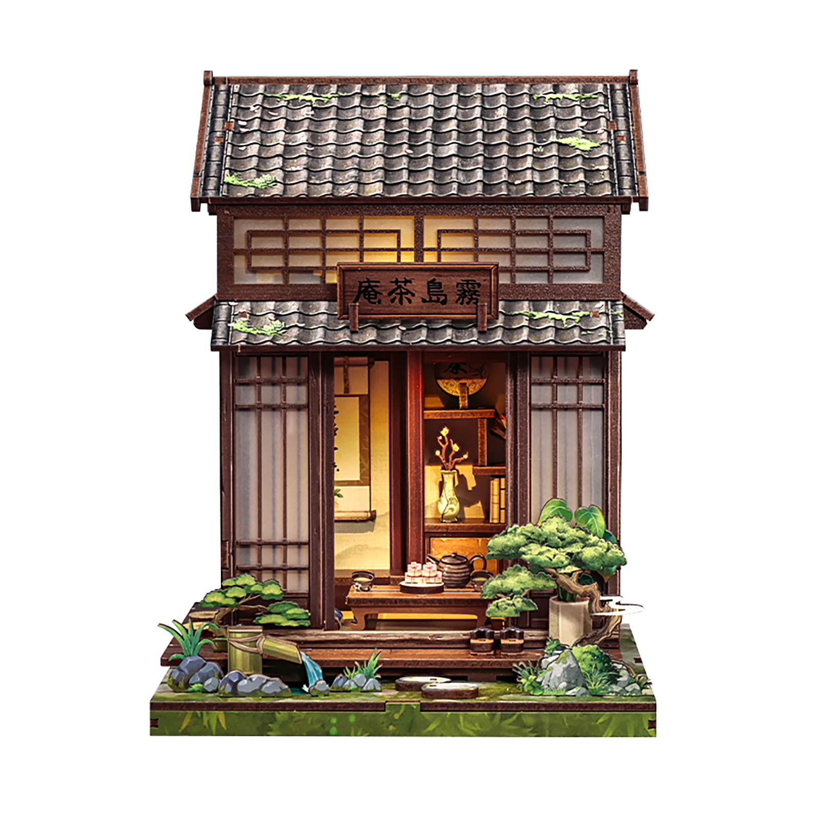 CuteBee - Kirishima Cha-an casetta in miniatura Book Nook kit modello