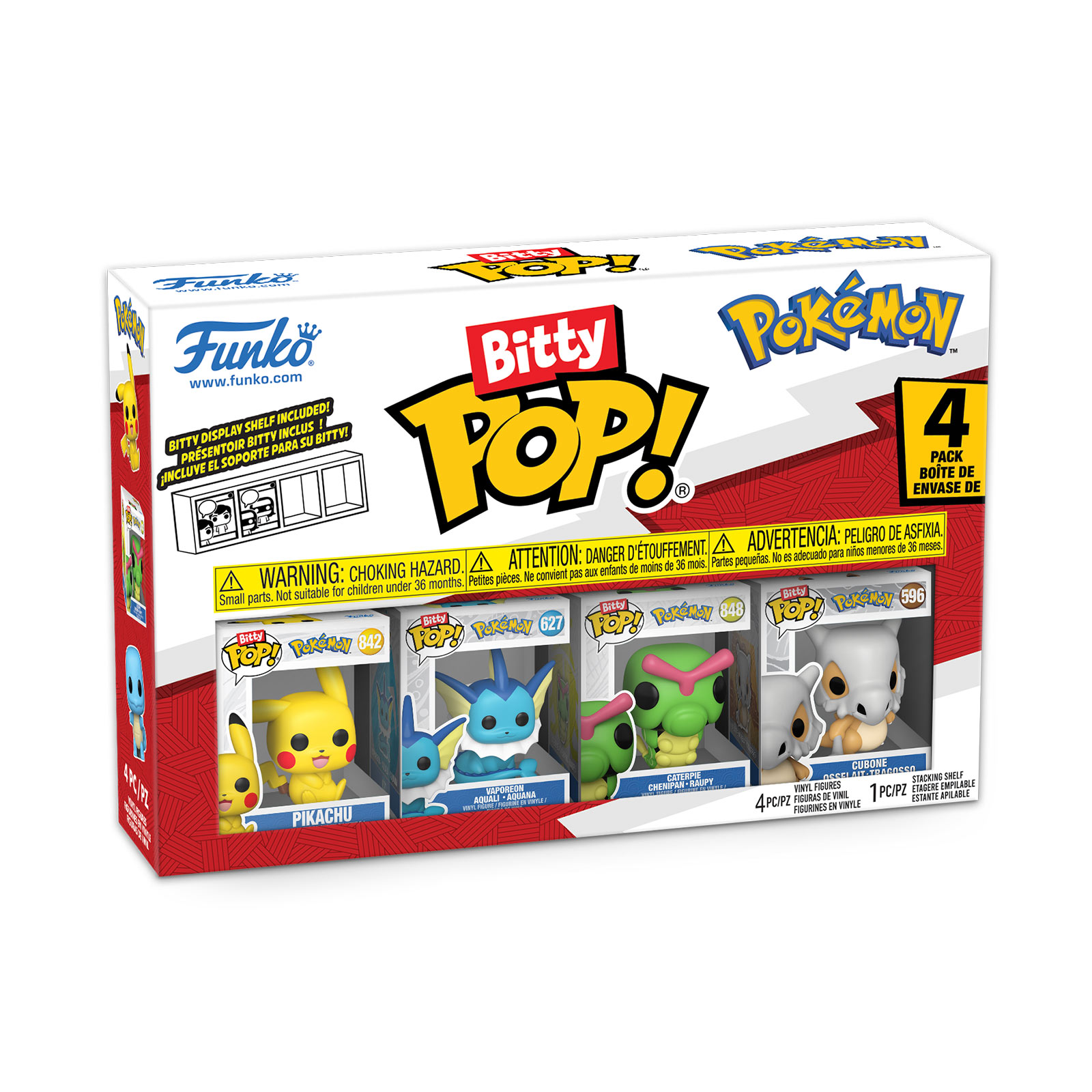 Pokemon - Pikachu e Amici Funko Bitty Pop Set di 4 Figure Serie 1