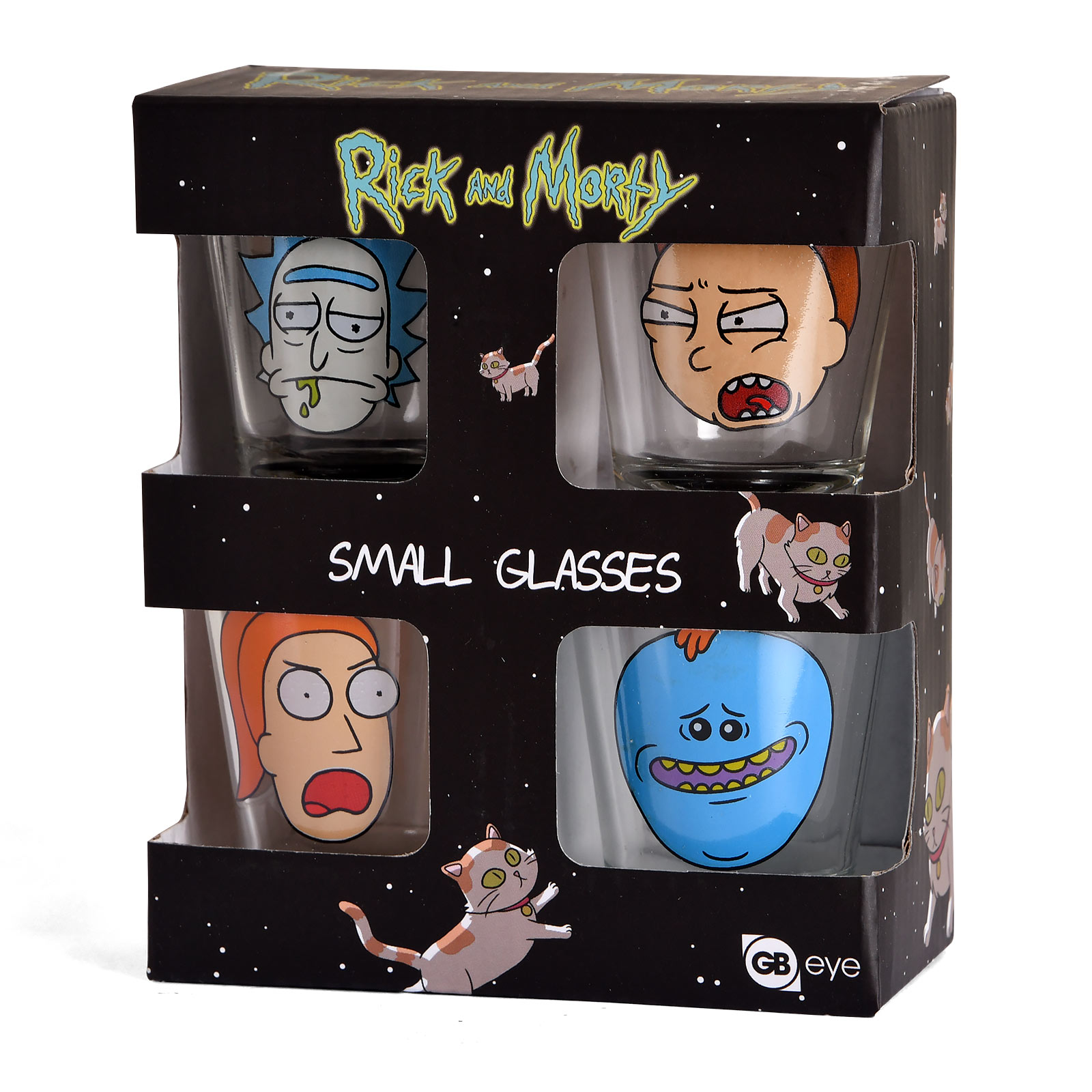 Rick et Morty - Ensemble de verres à shots Faces