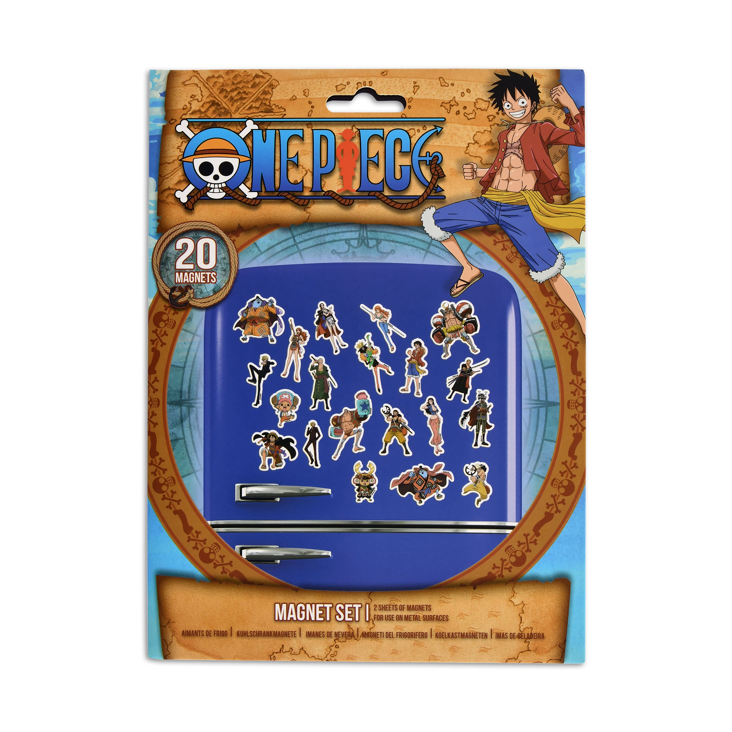 One Piece - Strohhutbande Magnet-Set