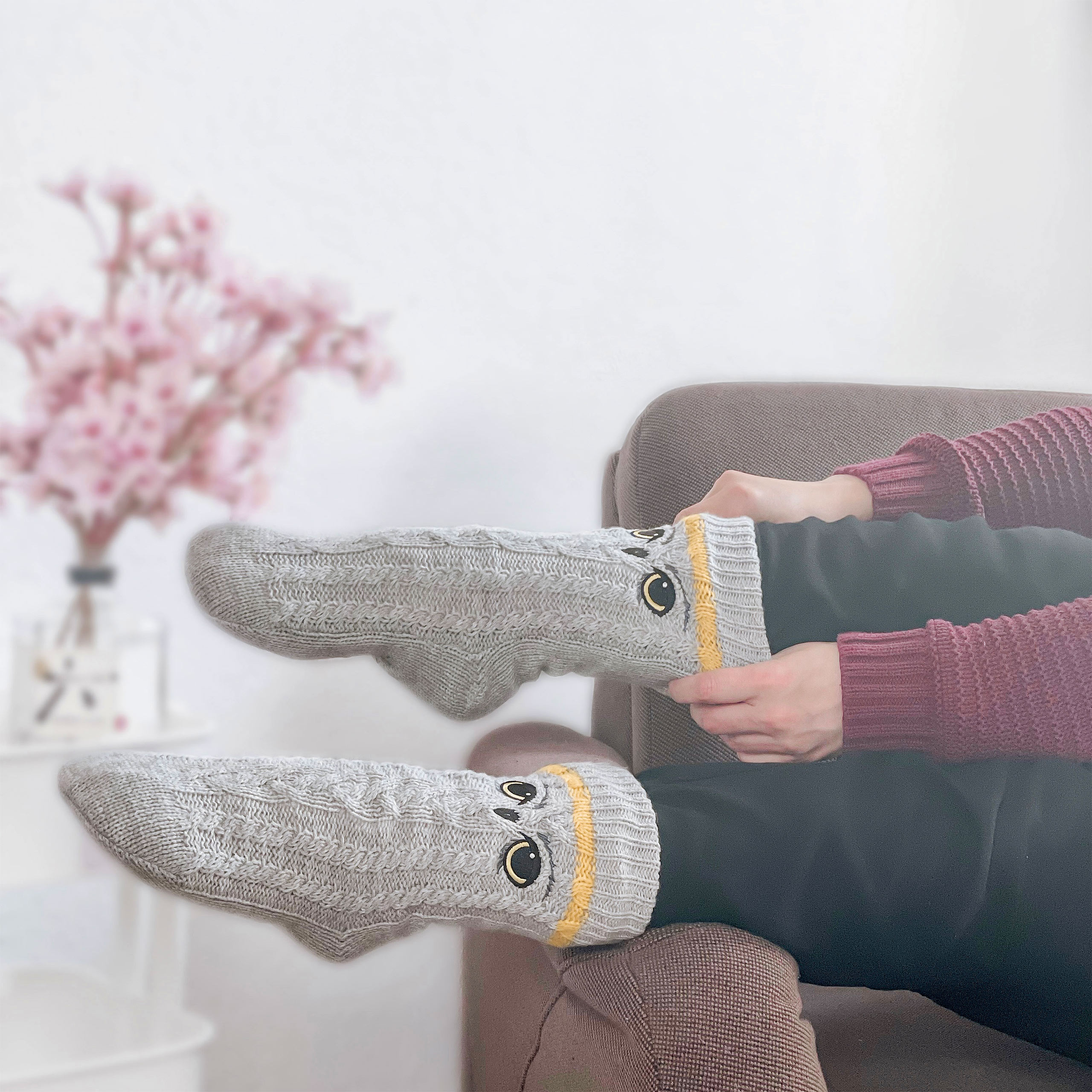 Harry Potter - Hedwig Socks Grey