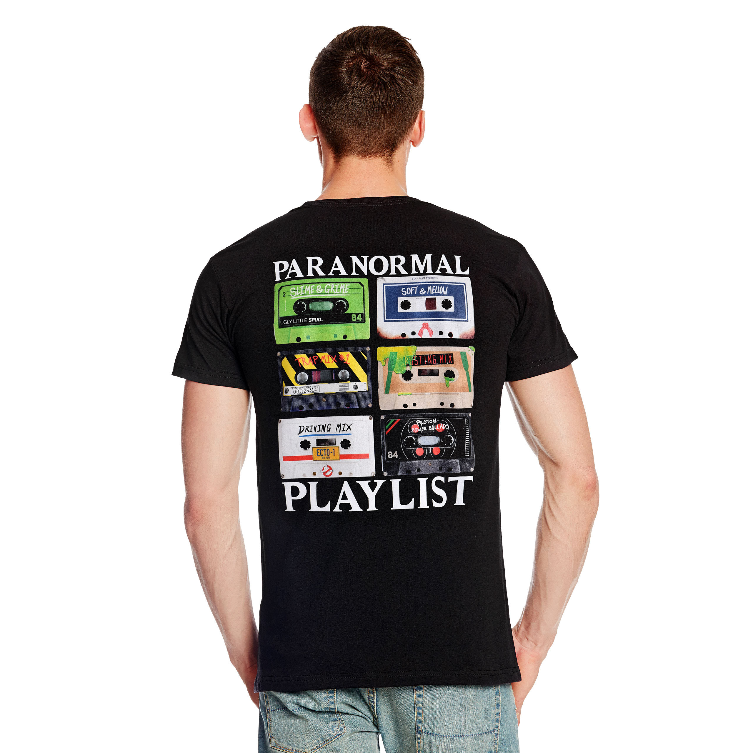 Ghostbusters - Paranormal Playlist T-shirt Zwart