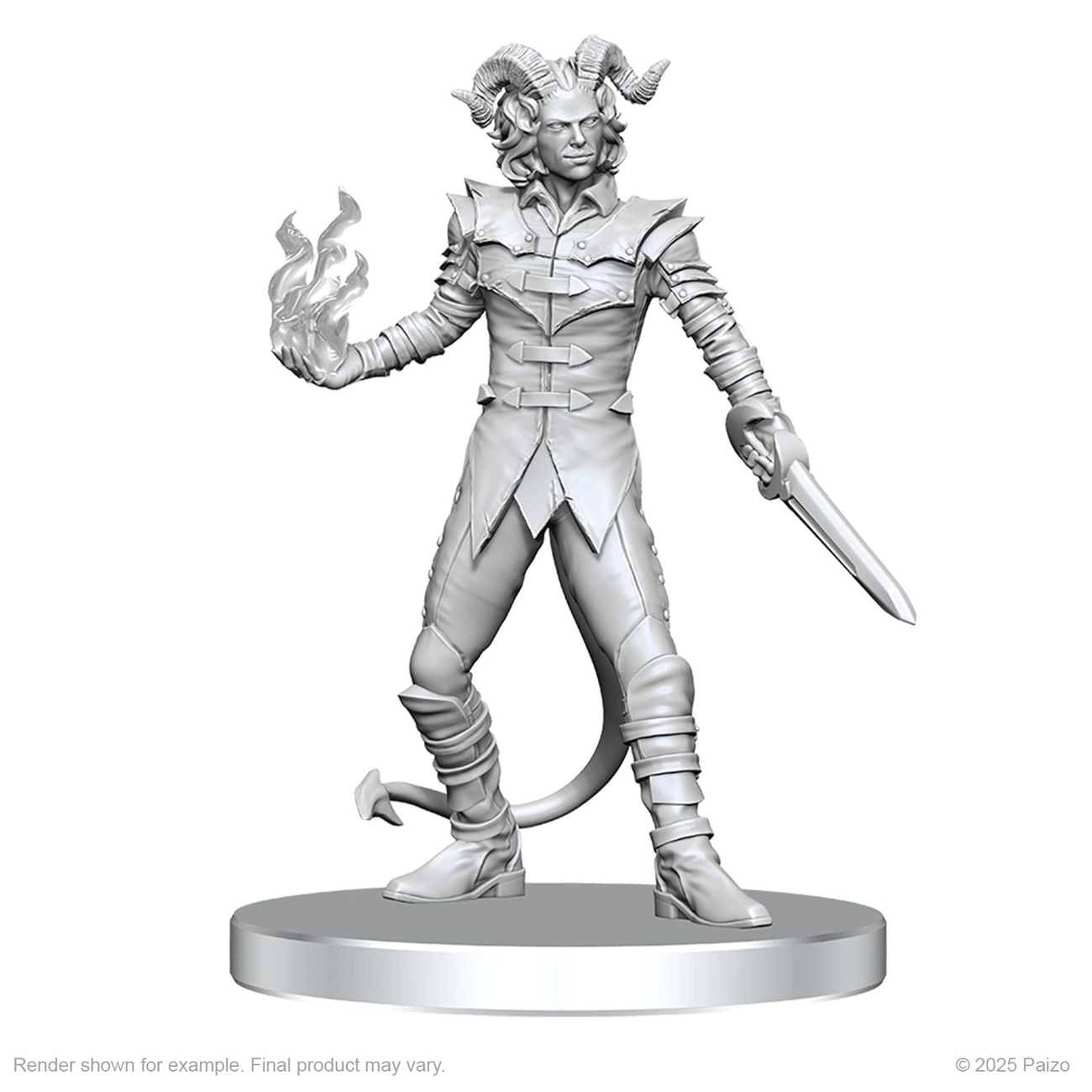 Pathfinder Deep Cuts Unpainted Miniatures Vordine (Infantry Devil) & Pitborn Rogue