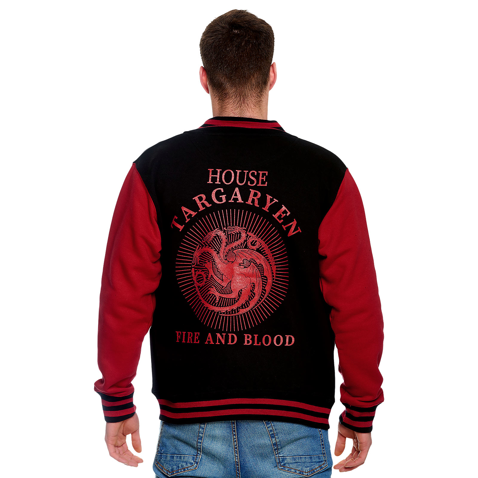 Game of Thrones - House Targaryen College Jacket black-red