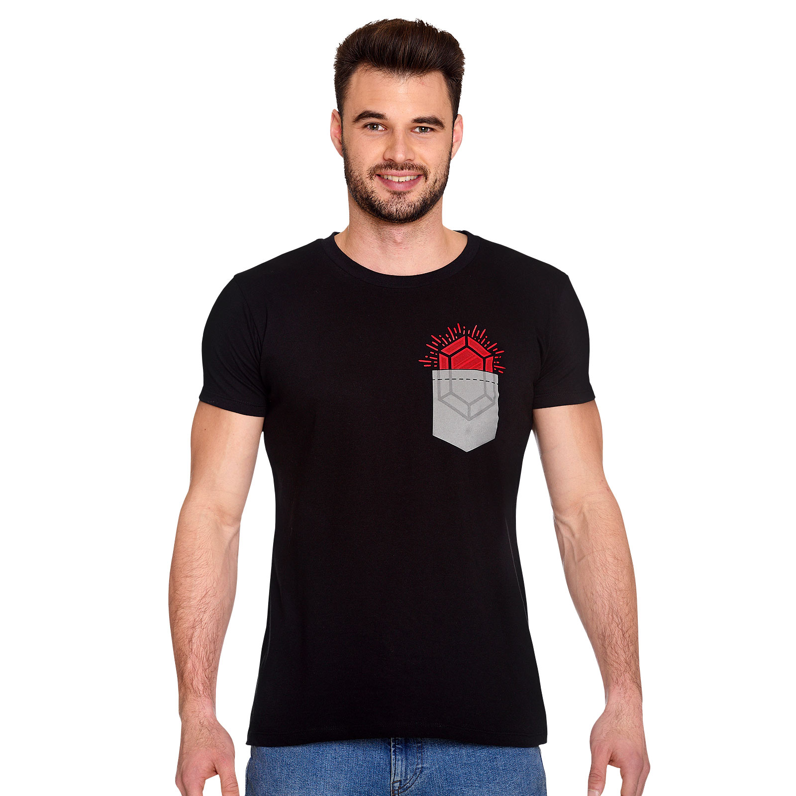 Pocket Rubin T-Shirt für Zelda Fans schwarz