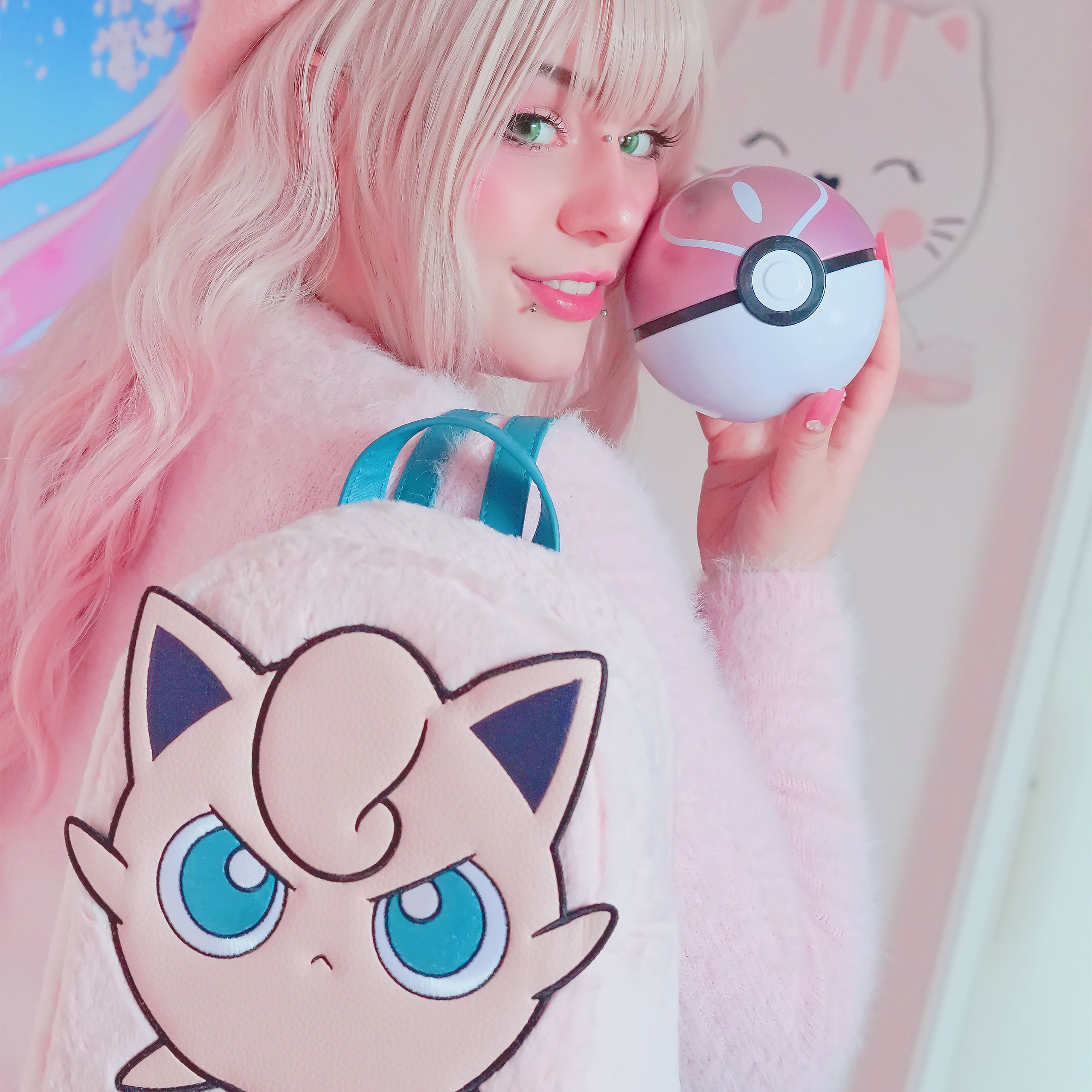 Pokemon - Mini sac à dos en peluche Rondoudou