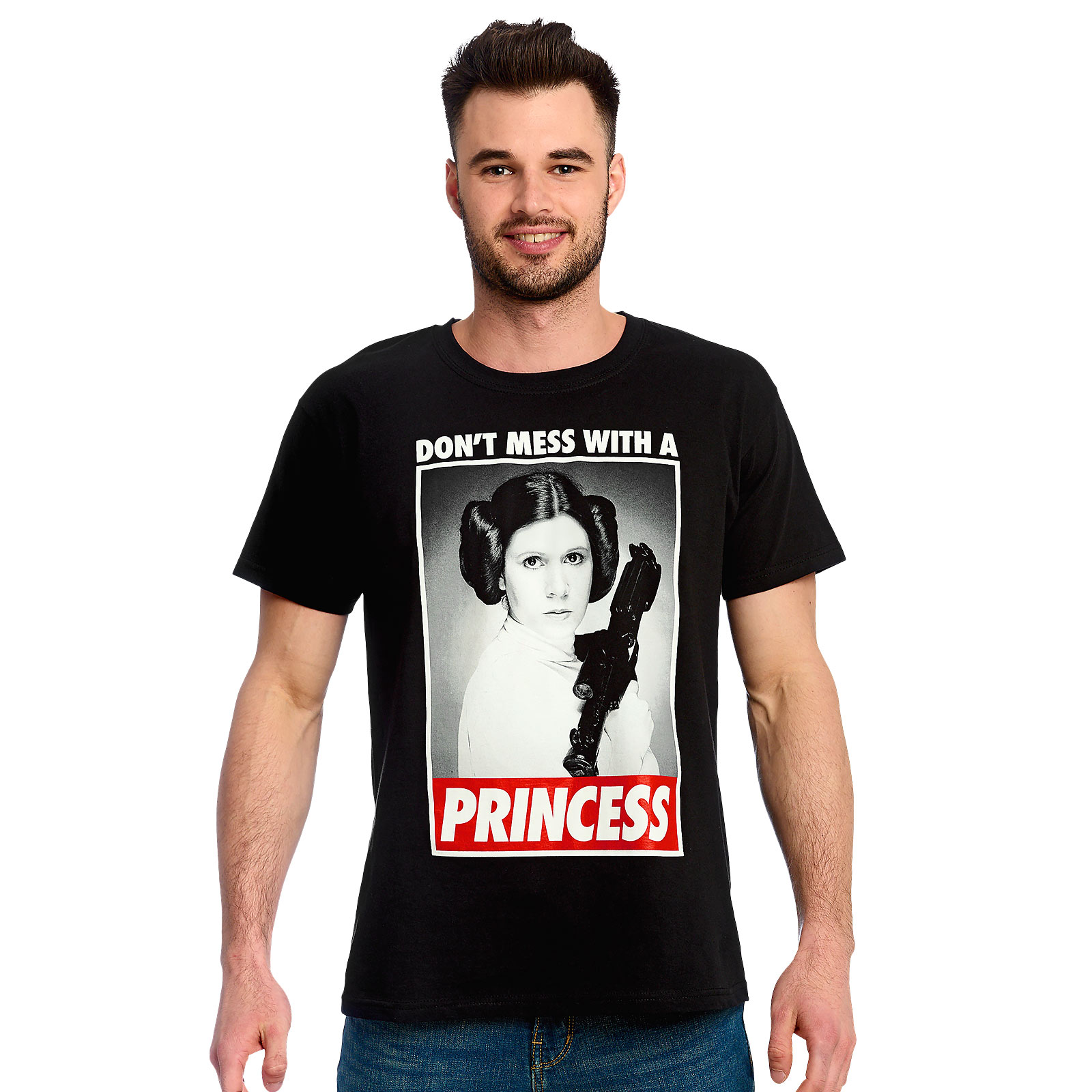 Star Wars - Leia Don't Mess With a Princess T-Shirt schwarz