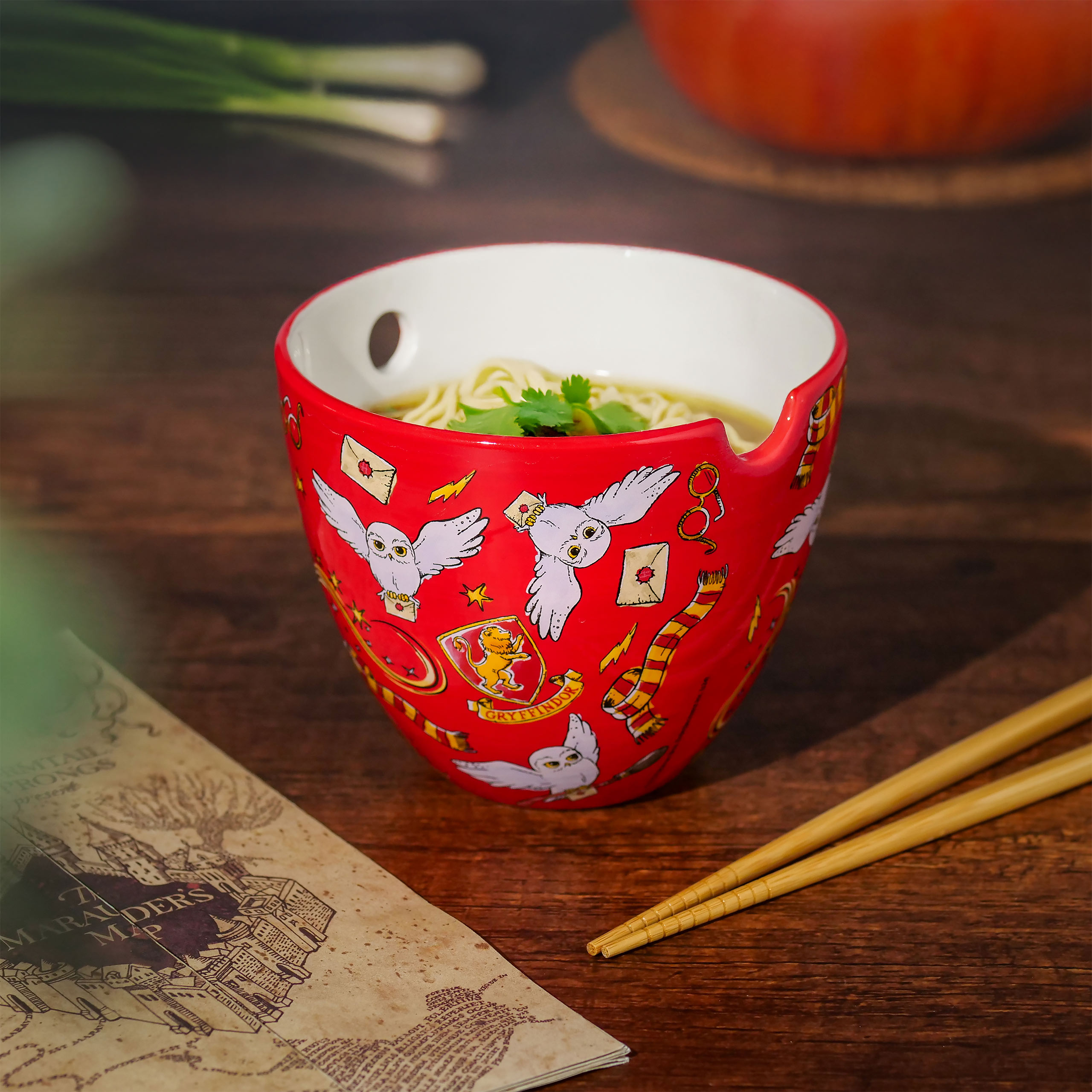 Magic Symbols Ramen Bowl with Chopsticks - Harry Potter