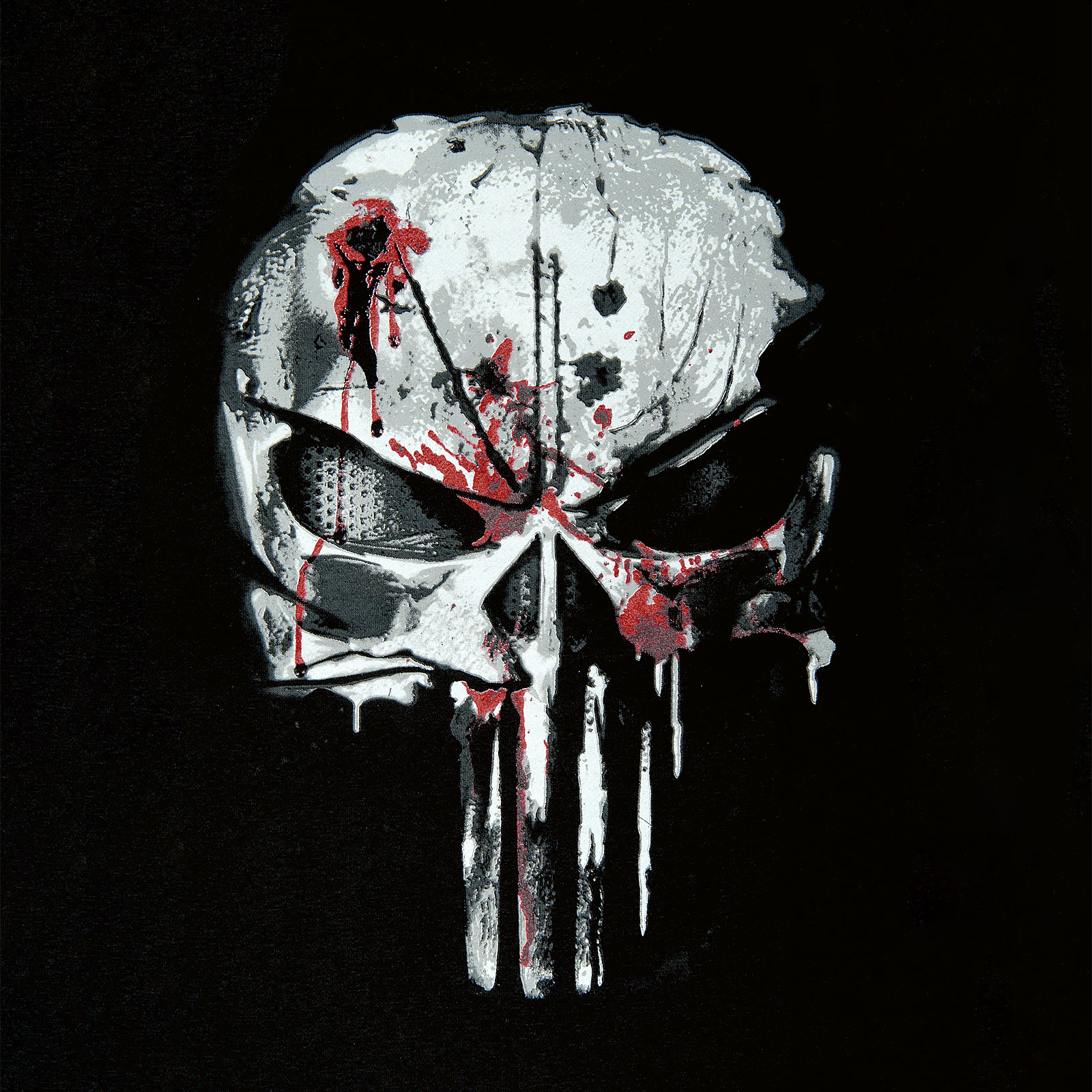 Punisher - Blood Skull College Jacke schwarz-weiß