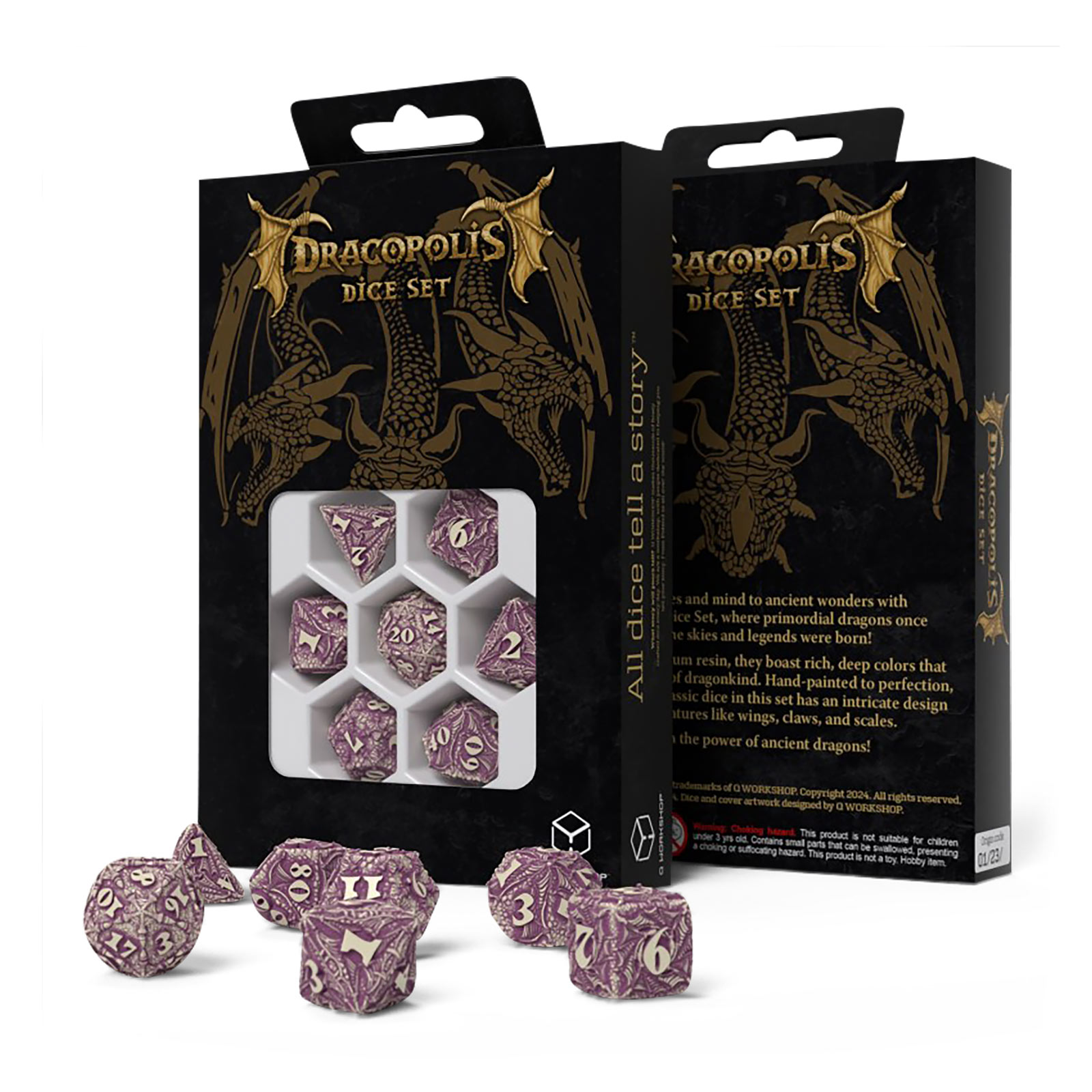 Dracopolis - The Yucatan Featherwing Dice Set 7pcs